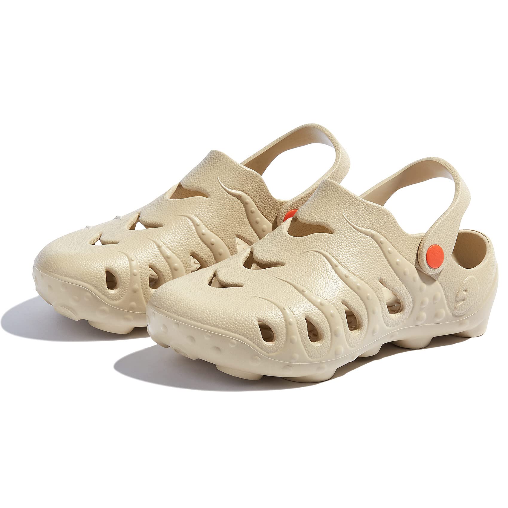 UIN Women's Comfortable Clog Garden Shoes - Slip On Beach Outdoor Slippers & Sandals with Octopus Design - Perfect for Gardening, Beach Walks, and Summer Outings