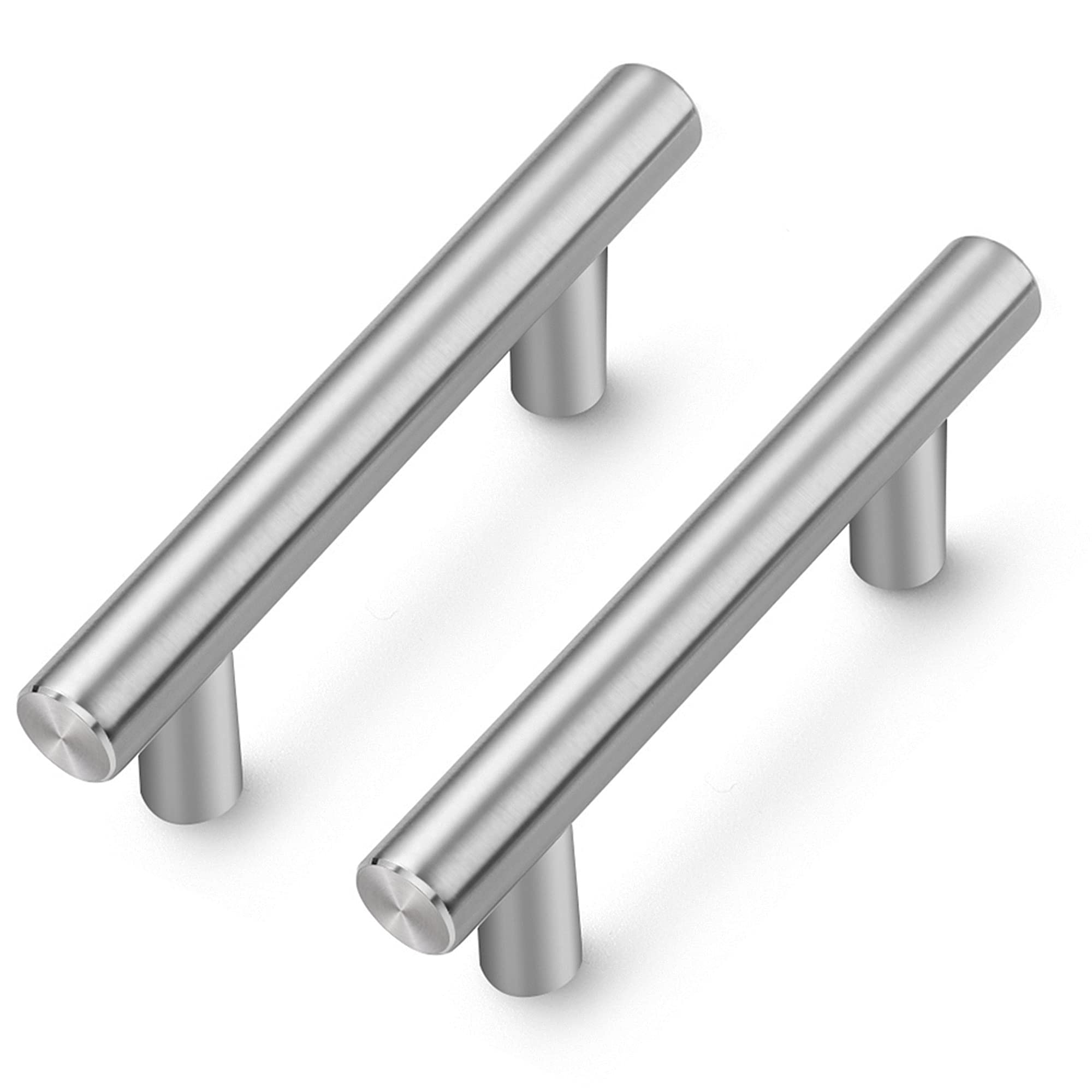 Ravinte 5-Pack 2-1/2 Inch Brushed Nickel Cabinet Handles - Modern Kitchen Drawer Pulls Hardware for Cabinets & Furniture (Perfect for Kitchen Renovation & Bathroom Upgrade)