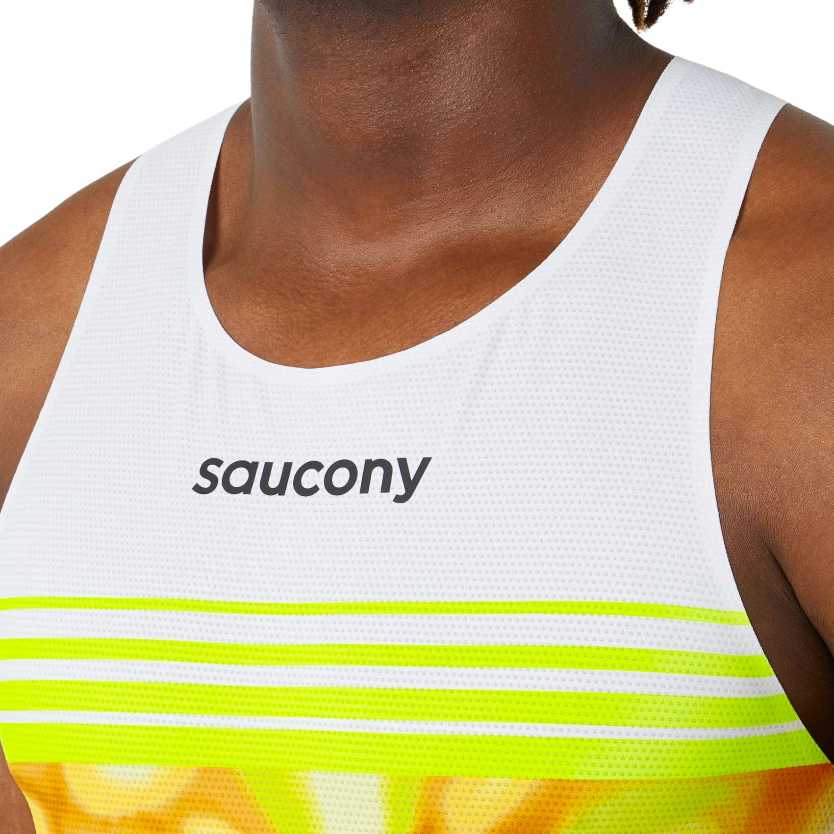 Men's Saucony Endorphin Running Singlet - Lightweight Performance Tank Top for Marathon & Training - Gym, Jogging & Athletic Wear