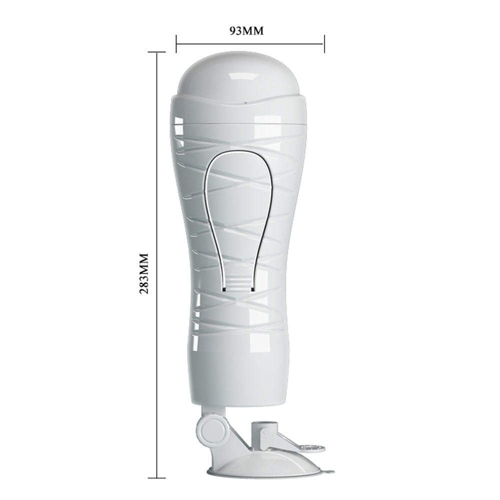 Crazy Bull Flora Vibrating Vagina Masturbator for Men - Adjustable Stand & Powerful Stimulation - Perfect for Solo Play, Couples Fun & Discreet Adult Pleasure