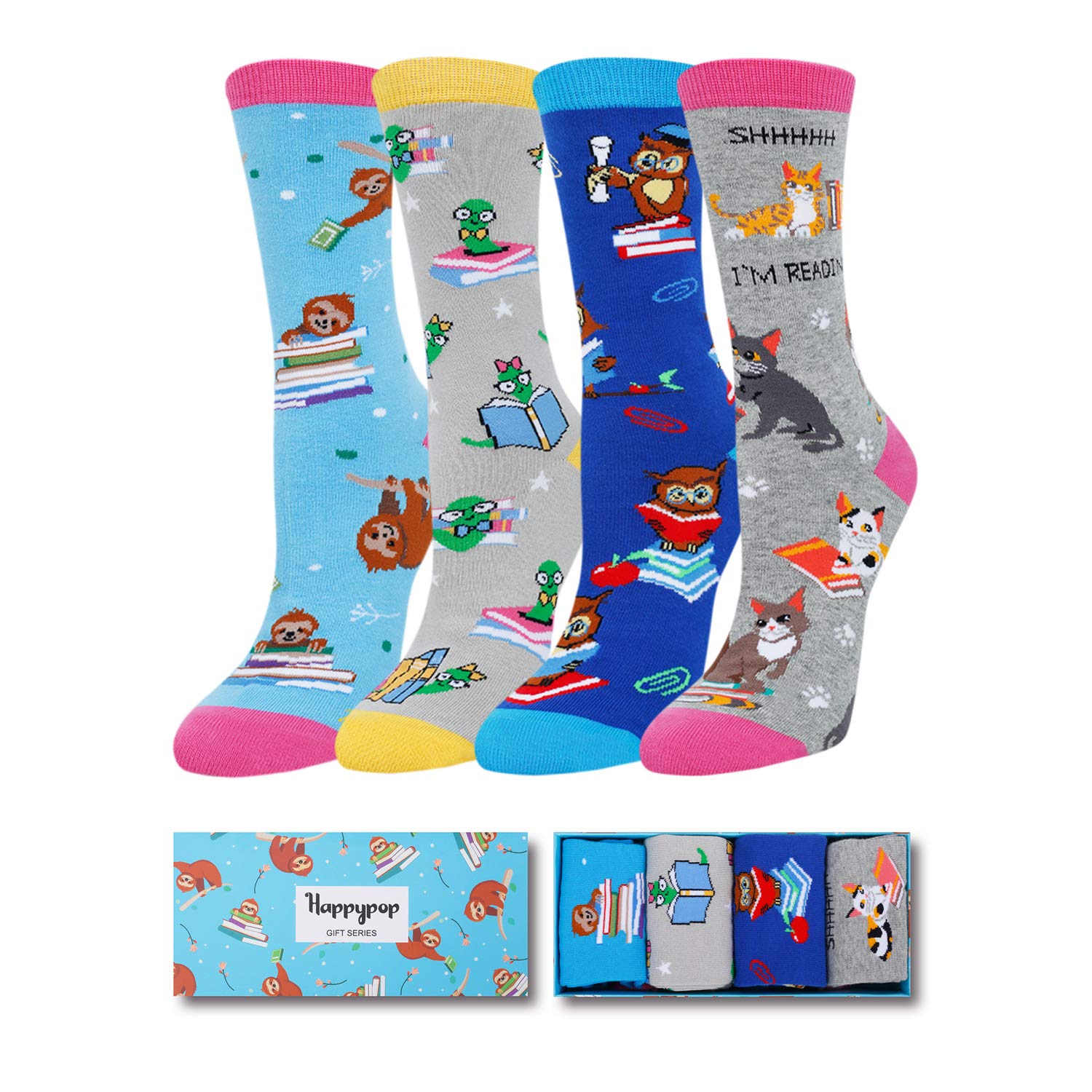 Funny Nurse Doctor Dentist Socks - 4 Pack Novelty Gifts for Dental Professionals & Medical Students - Perfect for Work, Gag Gifts & Healthcare Humor