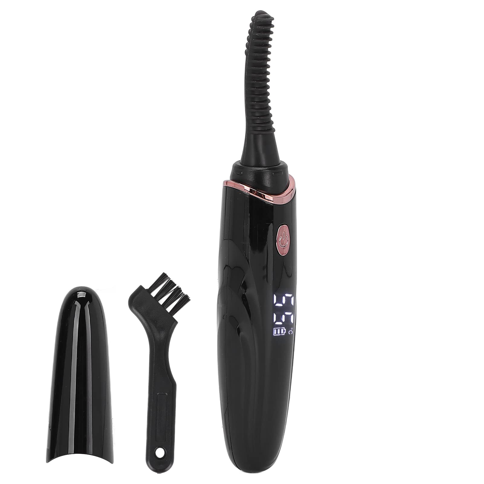 EXCLUZO Heated Eyelash Curler - Electric Lash Curler with 4 Temperature Settings, Waterproof Design for Perfect Curls | Ideal for Travel, Home Use & Women's Beauty Routine