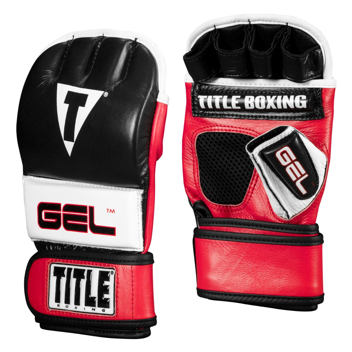 TITLE Boxing Gel Infused Wristband Heavy Bag Boxing Gloves - Premium MMA Training Gloves for Punching Bag Workouts & Fitness Training