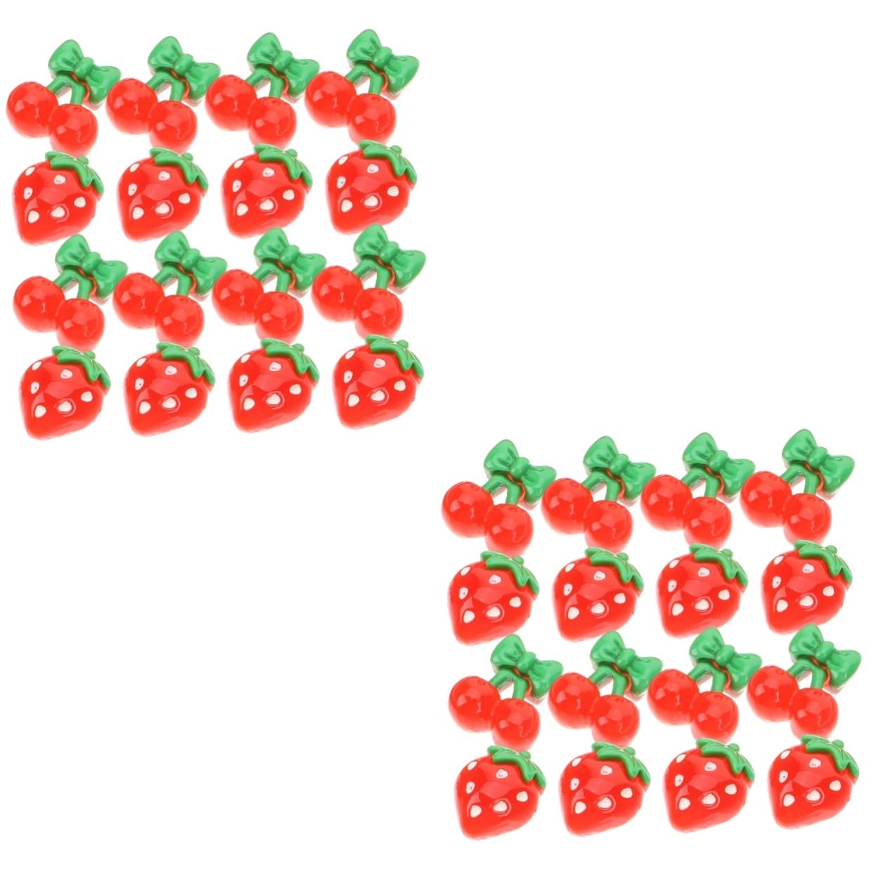 120 Pcs Strawberry Flatback Nail Charms - Resin Nail Art Embellishments for DIY Manicure, Hand Decor, Nail Slices - Perfect for Nail Art Designs, Salon Use, and Home DIY Projects