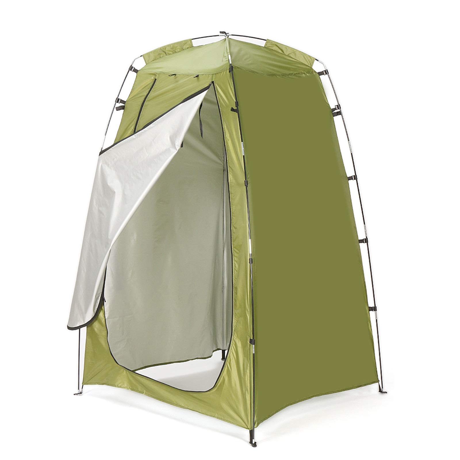 Portable Outdoor Shower Tent - Waterproof Camping Toilet & Changing Room Shelter (120x120x180cm, Green) | Perfect for Beach, Poolside, RV Trips & Backpacking Adventures