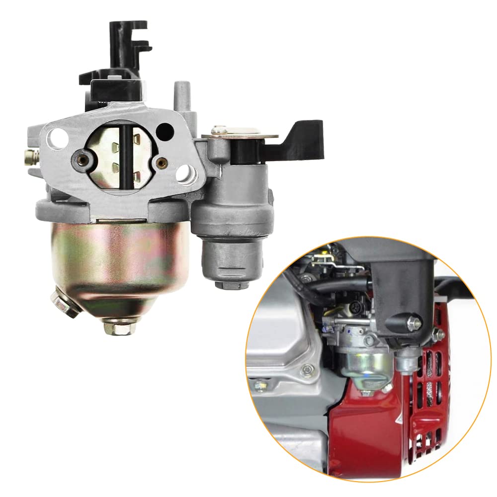 Honda GX120 GX140 GX160 GX200 Carburetor Replacement Kit with Air Filter, Ignition Coil & Spark Plug - Compatible with 5.5HP 6.5HP Engines (Fits 16100-ZE1-825 16100-ZH8-W61) - Perfect for Small Engine Repair, Lawn Mower & Power Equipment Maintenance