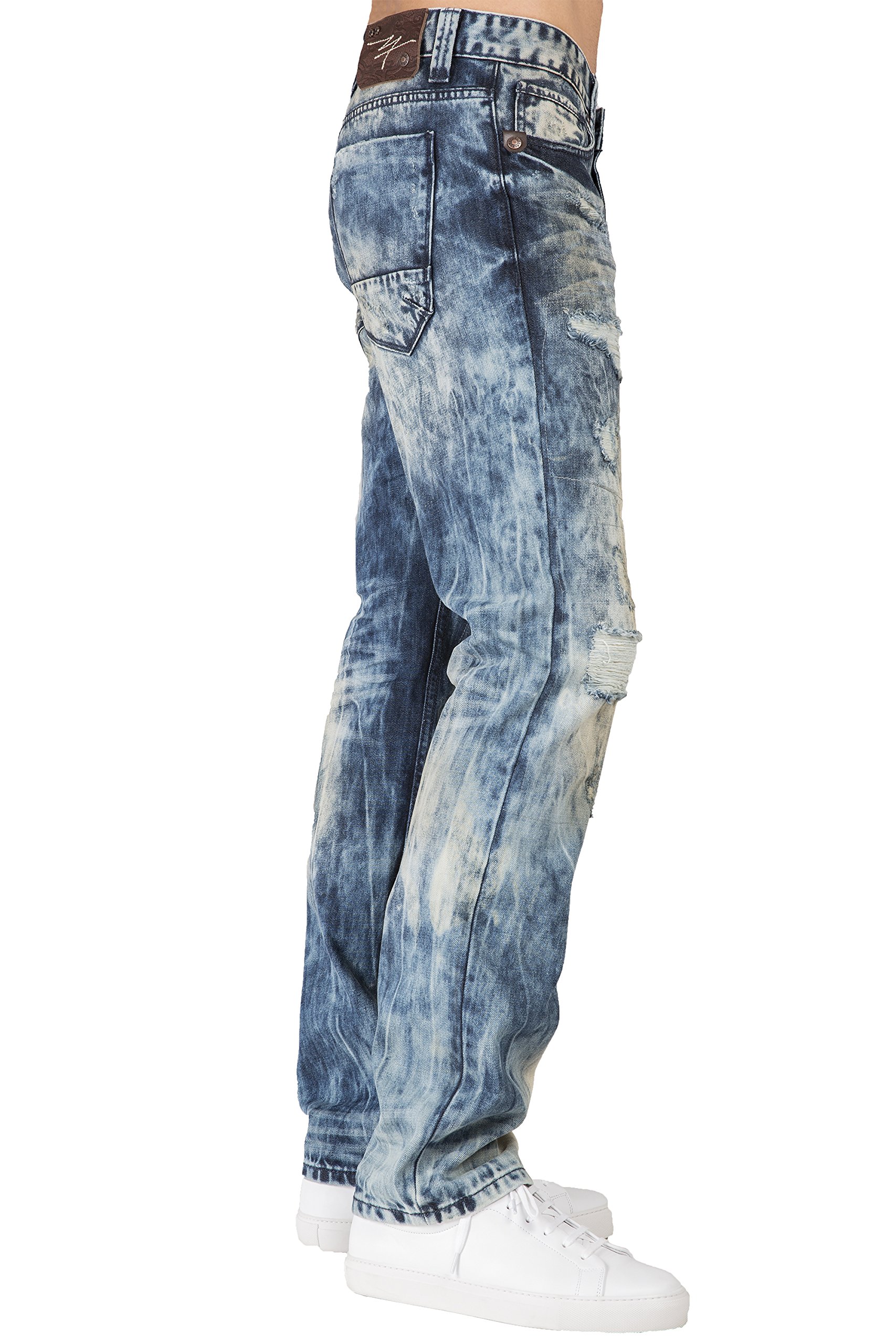 Premium Slim Straight Men's Denim Jeans - Level 7 Handcrafted Artisan Wash | Perfect for Casual Wear, Office & Night Out