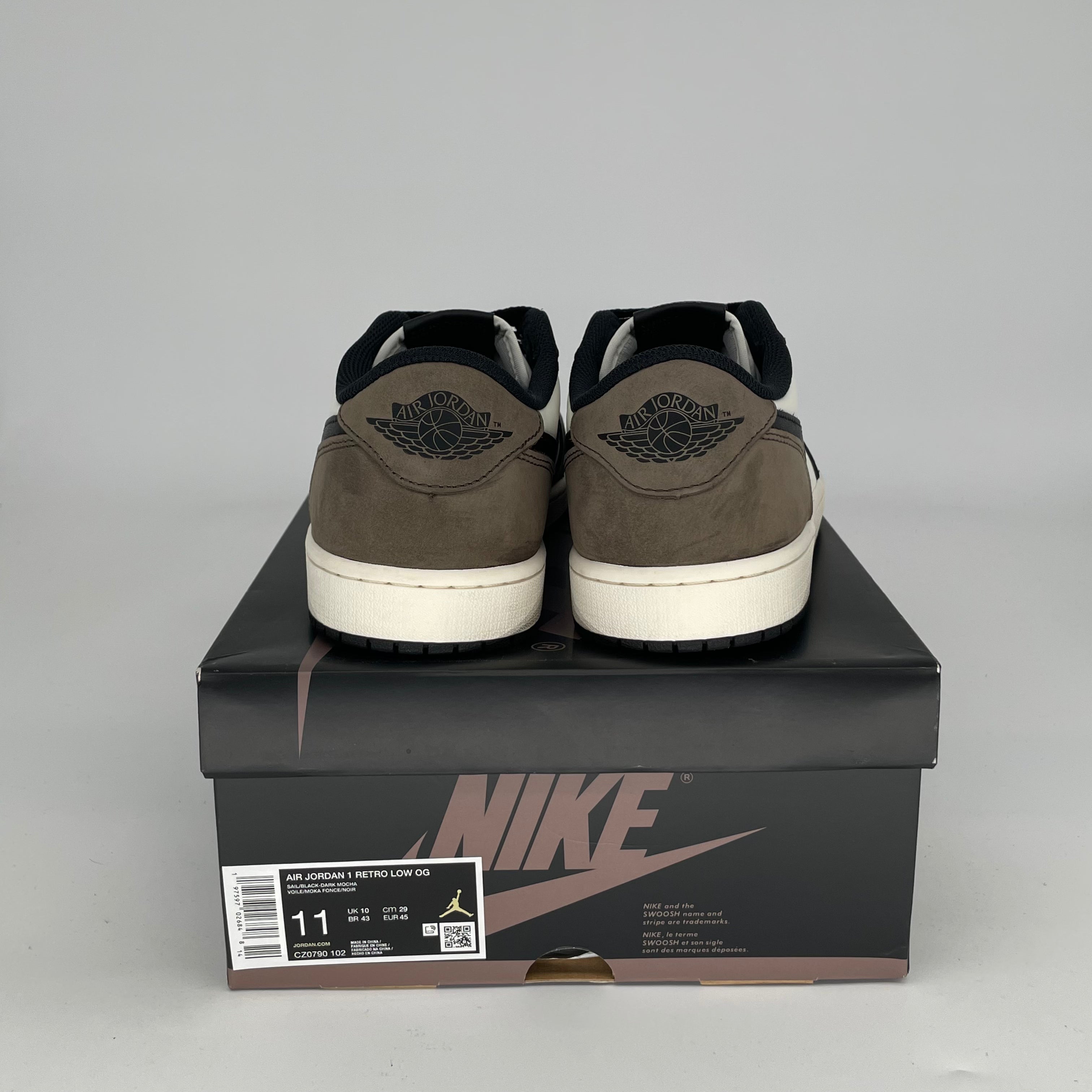**AIR JORDAN 1 LOW MOCHA - Men's/Women's Size 11 & 12.5W - Style CZ0790-102 - Perfect for Casual Wear, Sneaker Collecting & Street Fashion**