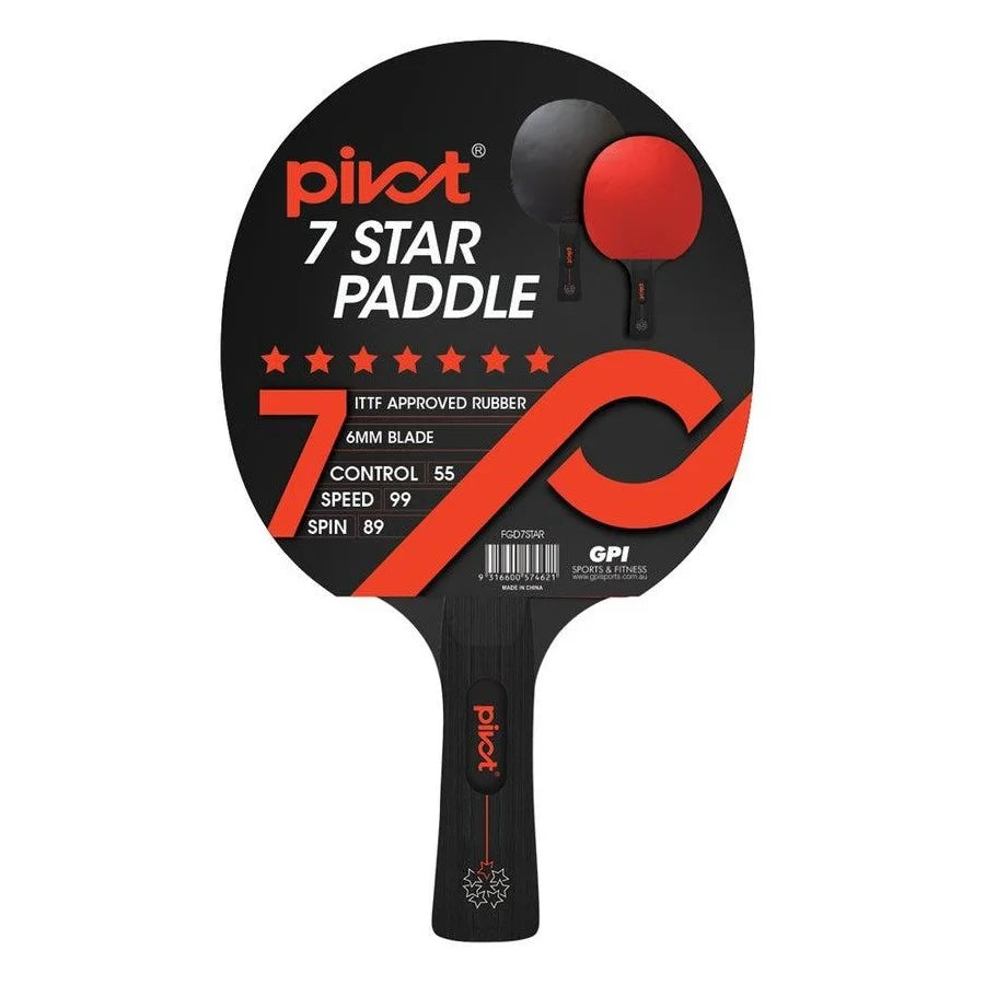 PIVOT FGD7STAR 7 Star Table Tennis Racket - Professional Ping Pong Paddle for Competitive Play & Training | Perfect for Tournaments, Club Matches & Home Practice