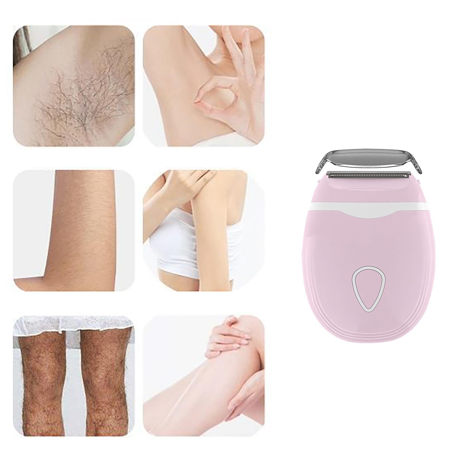 Best Women's Electric Shaver - Rechargeable Wet/Dry Razor for Legs, Bikini, Underarm & Pubic Hair Removal - Painless Hair Trimmer for Smooth Skin at Home or Travel