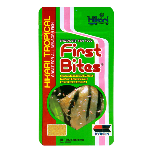 Hikari First Bites Slow Sinking Granules - Premium Baby Fish Food for Tropical & Marine Fish - Ideal for Fry & Small Fish Feeding