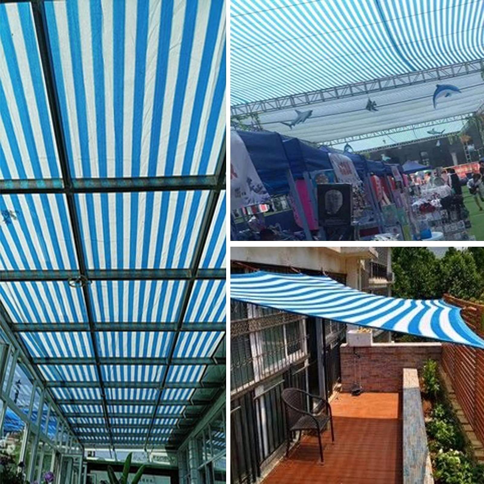 Rectangle Sun Shade Sail 3x8m - UV Protection Outdoor Sunscreen Cloth for Garden, Patio, Car & Greenhouse Cover | Durable Anti-UV Sunblock Shade Net for Plants, Parking & Outdoor Relaxation