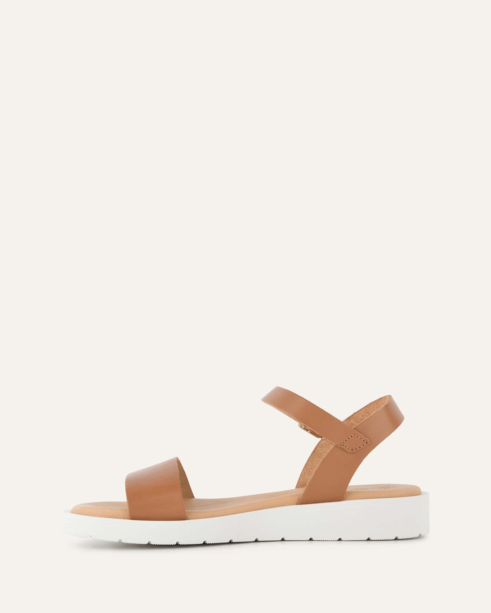 ROBIN Flat Sandals for Women - Tan Leather Comfortable Slides | Perfect for Beach, Vacation & Summer Outfits