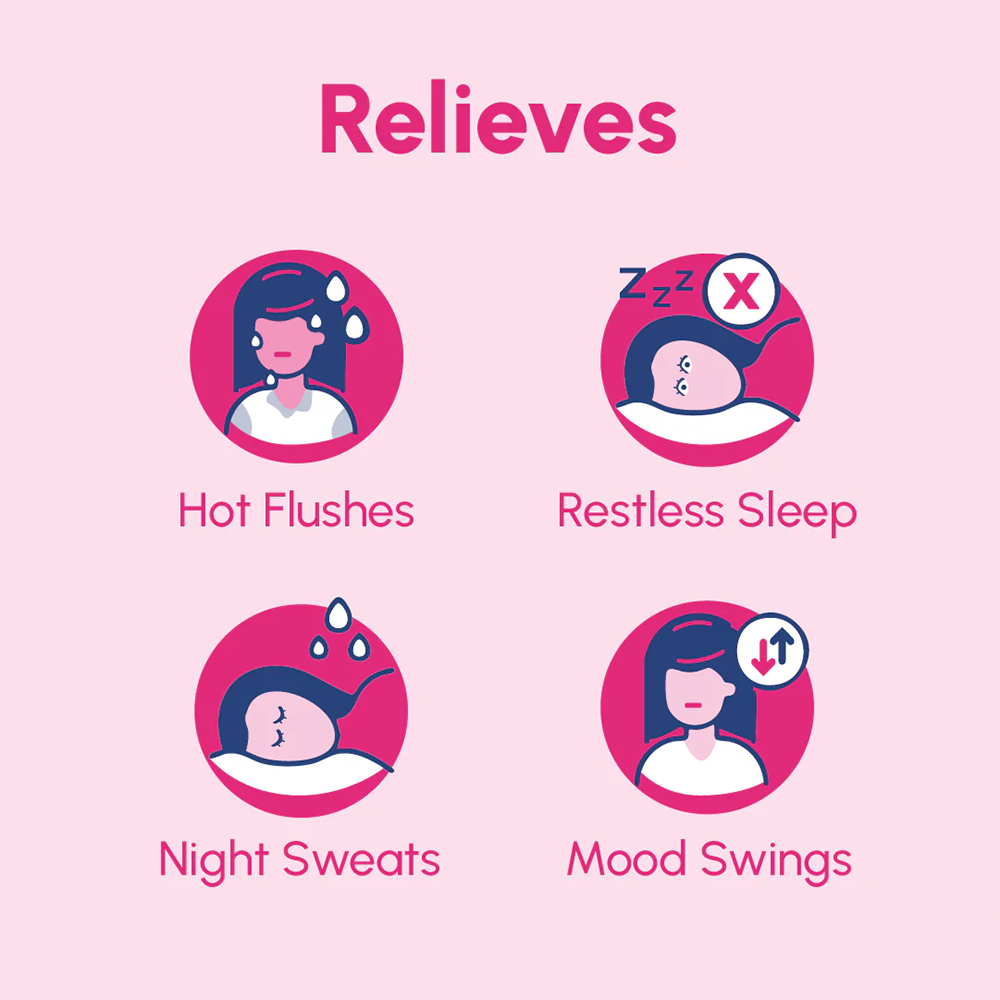 Femme 365 Menopause Relief Capsules - Natural Hot Flash & Night Sweat Relief for Women - Support Hormonal Balance & Mood - Perfect for Work, Travel & Daily Comfort