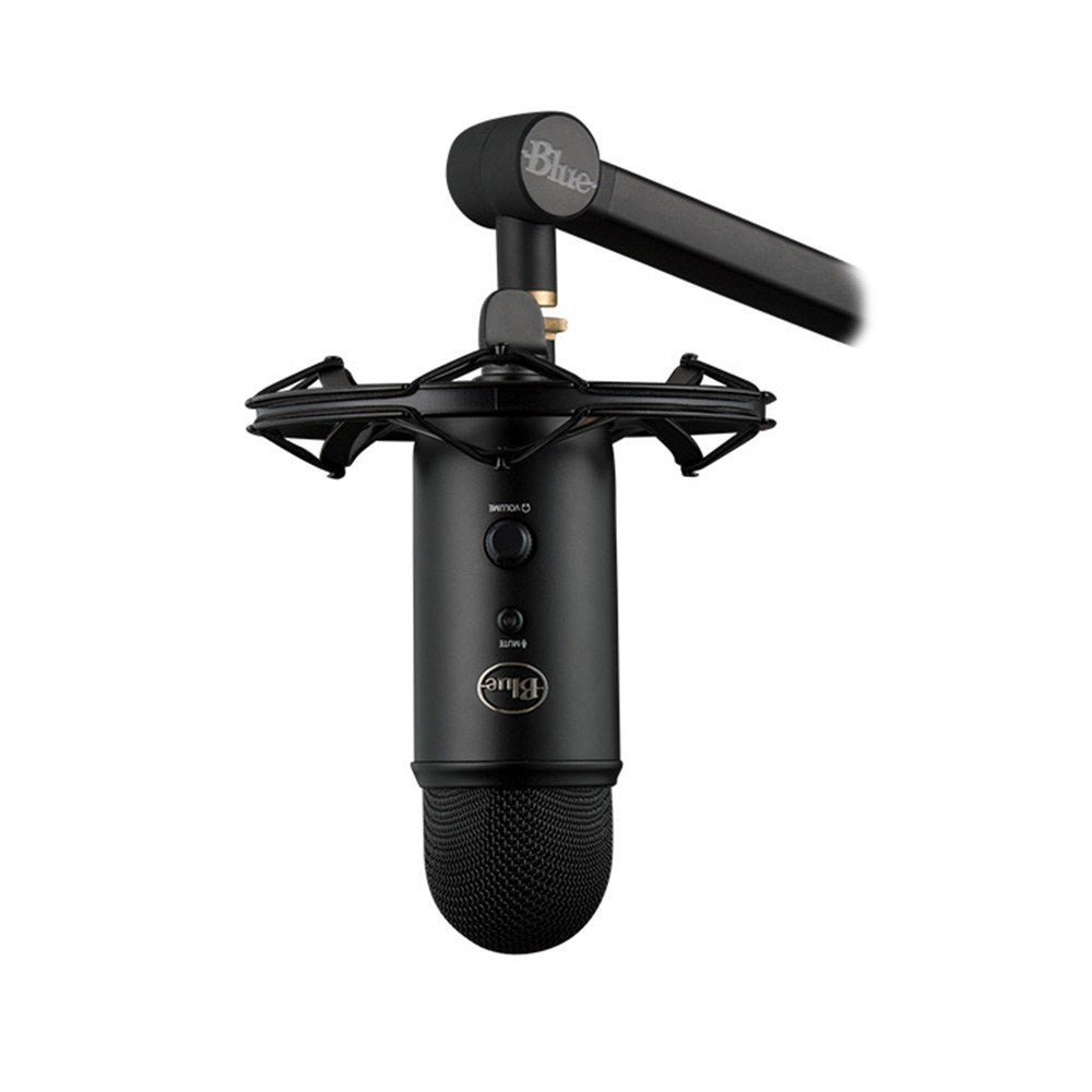 Blue Microphones Yeticaster Bundle - Yeti USB Mic, Radius III Shock Mount & Compass Boom Arm (Black) - Perfect for Podcasting, Streaming & Voice Recording