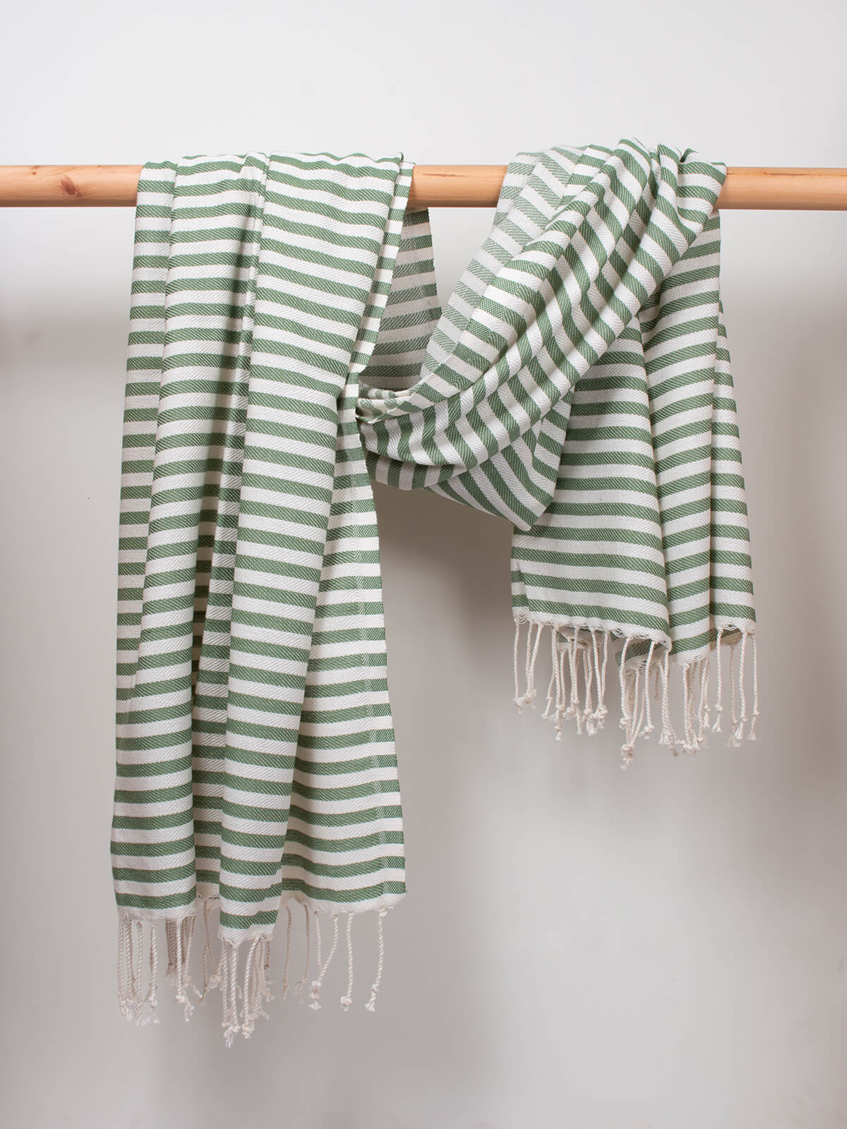 Sorrento Hammam Towel - Premium Turkish Cotton Bath Towel, Olive Green - Perfect for Spa, Beach, Yoga & Home Luxury