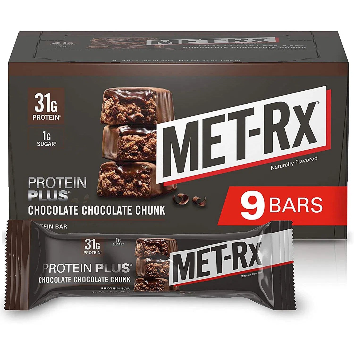 MET Rx Protein Plus Protein Bars - High Protein Snack for Muscle Recovery & Energy Boost | Ideal for Gym, Workouts & On-the-Go Nutrition