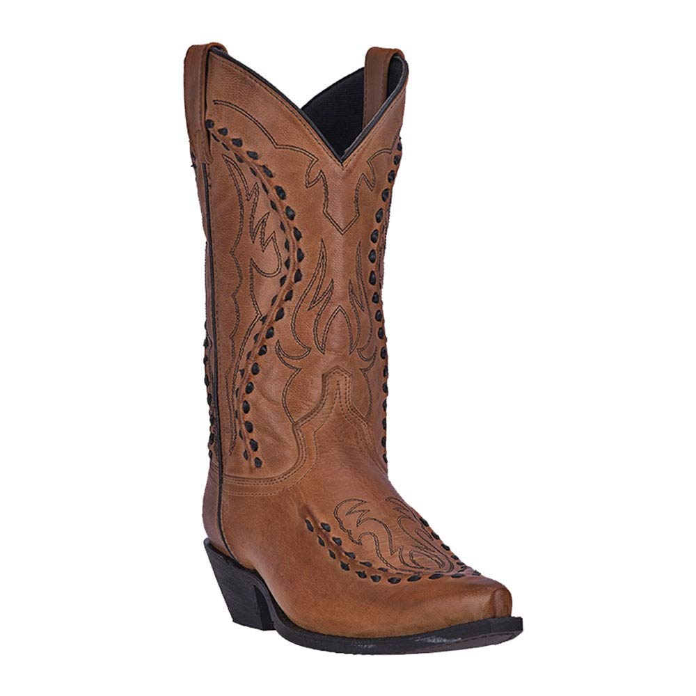 Laredo Men's Laramie Snip Toe Dress Boots - Mid Calf Western Cowboy Boots for Men in Black | Perfect for Formal Events, Rodeos & Country Dancing