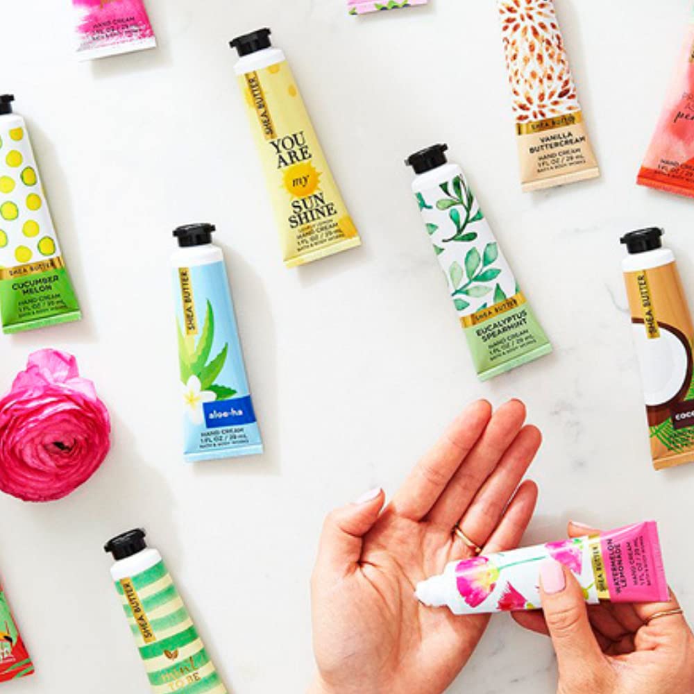 Bath & Body Works Shea Butter Hand Cream - Bahamas Passionfruit & Banana Flower Scent, 1oz (Packaging May Vary) | Ultra Moisturizing, Nourishing Formula for Dry Hands | Perfect for Travel, Office, and Daily Skincare Routine