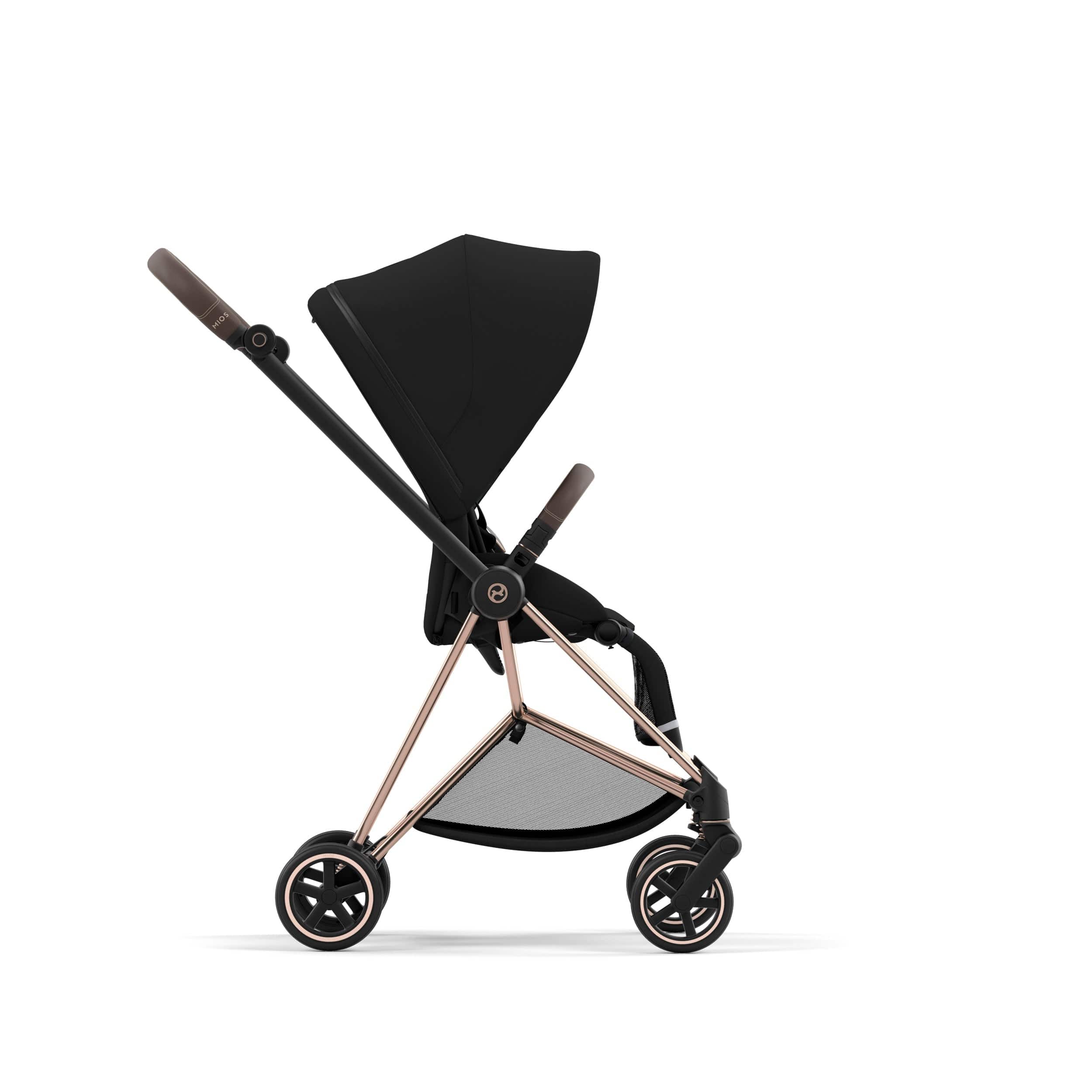 Cybex Mios 3 Complete Stroller - Rose Gold & Brown Luxury Baby Stroller with Reversible Seat | Perfect for Urban Travel, Shopping & Family Outings