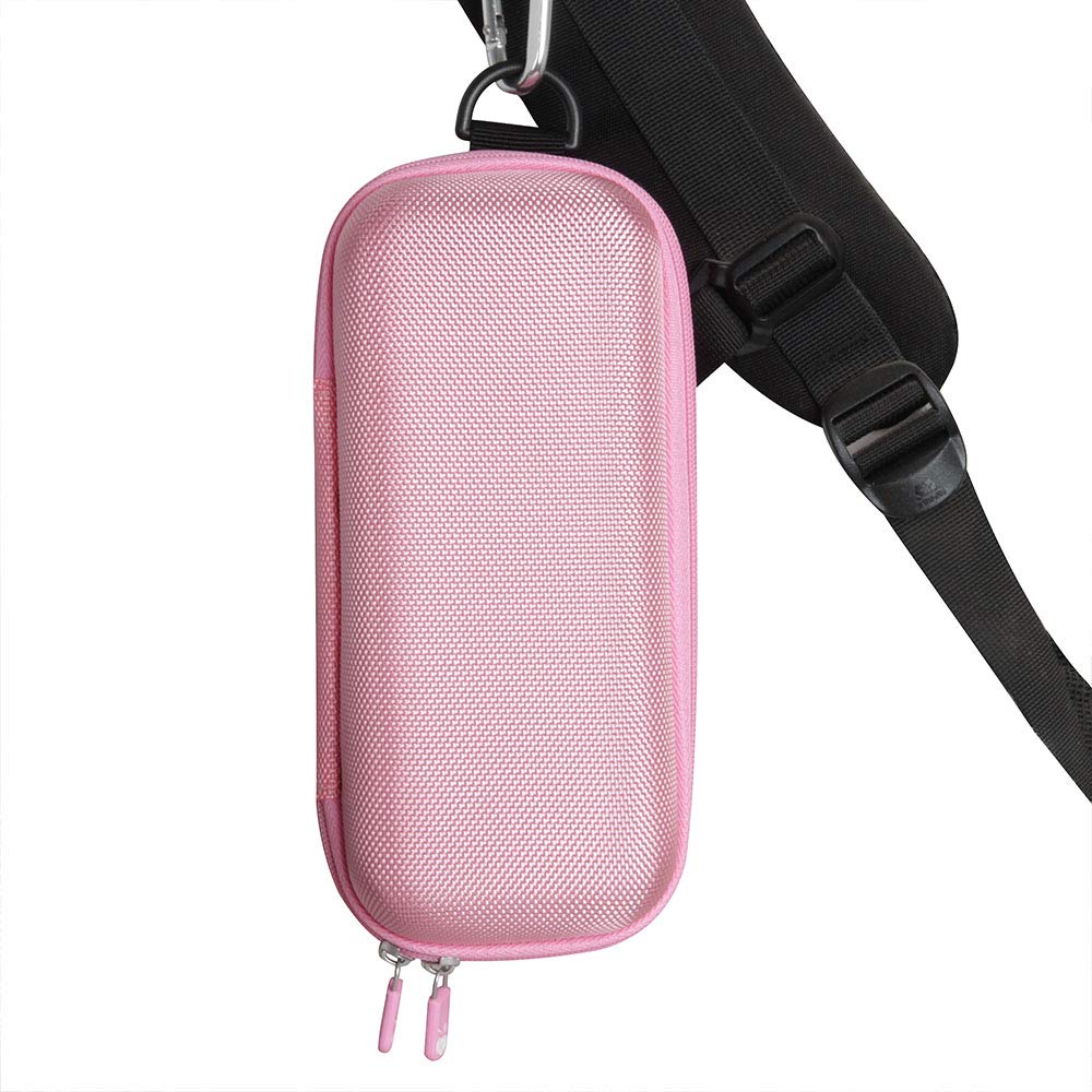 Hermitshell Durable Hard Travel Case for Ortizan Bluetooth Speaker - Shockproof & Water-Resistant Protective Cover (Pink) - Perfect for Outdoor Adventures, Camping, Beach Trips & Travel Accessories