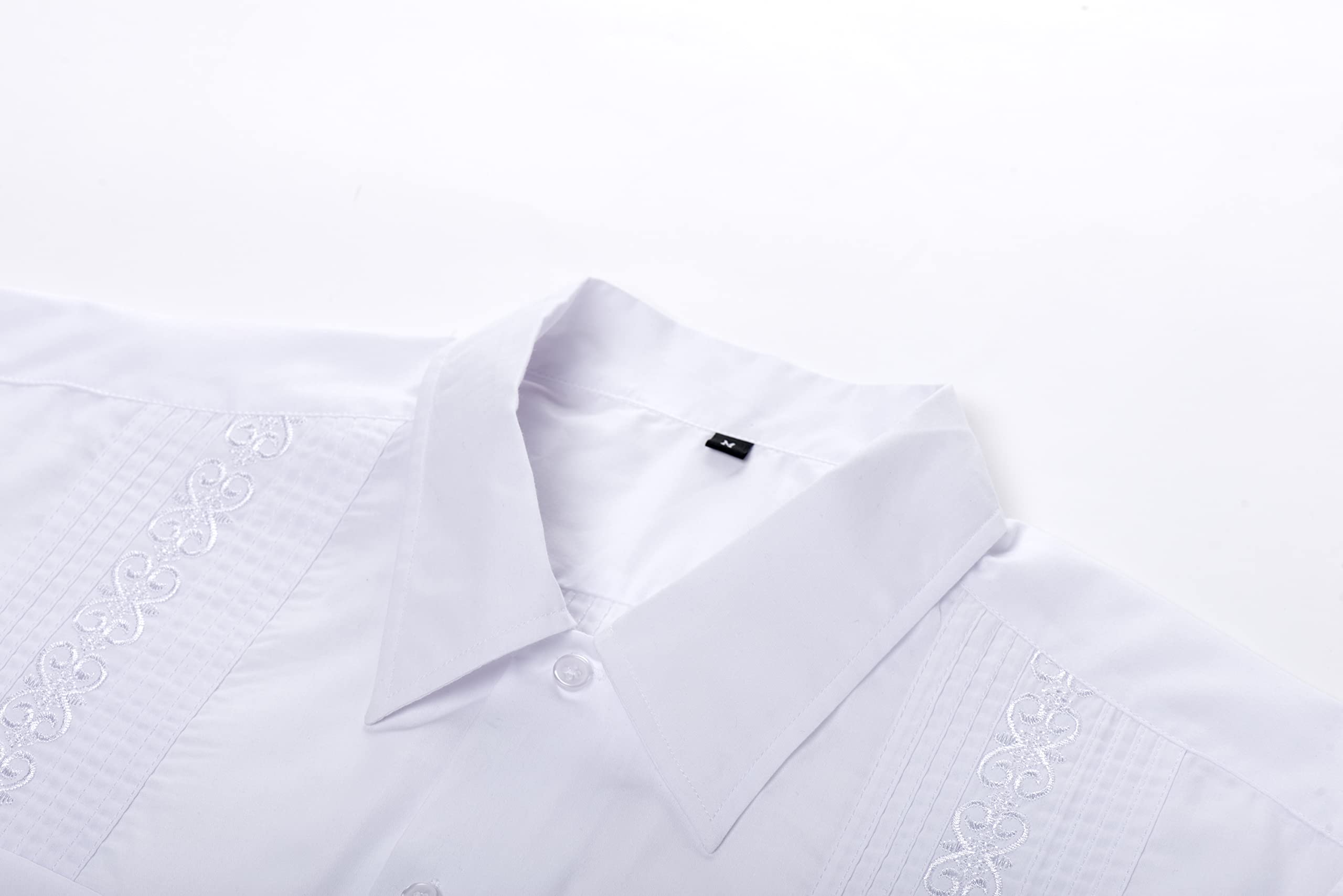 Men's Guayabera Shirts - Cuban Style Long Sleeve Mexican Shirts for Men | Perfect for Summer Weddings, Beach Vacations & Casual Wear