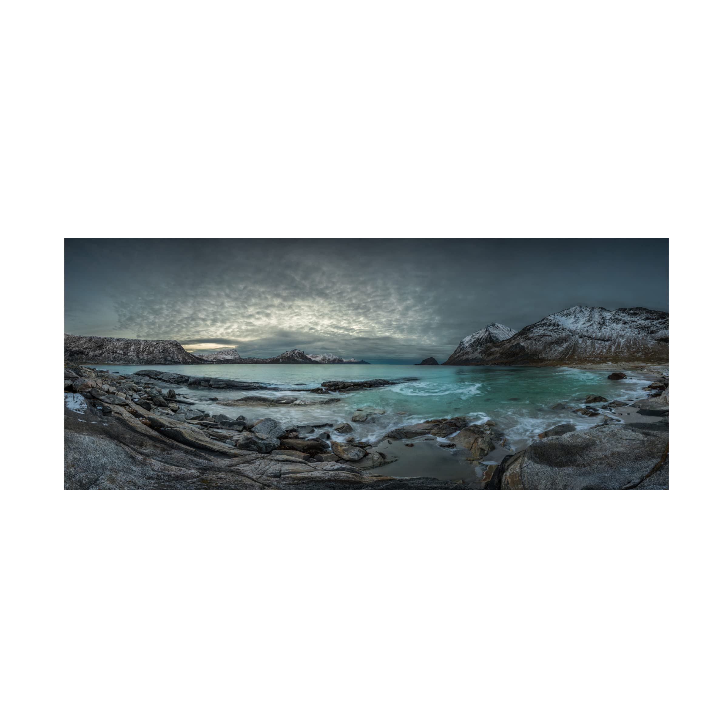 Trademark Fine Art 'Vikings Homeland' Canvas Wall Art Print by Haim Rosenfeld - Norse Mythology Decor for Living Room, Bedroom & Office