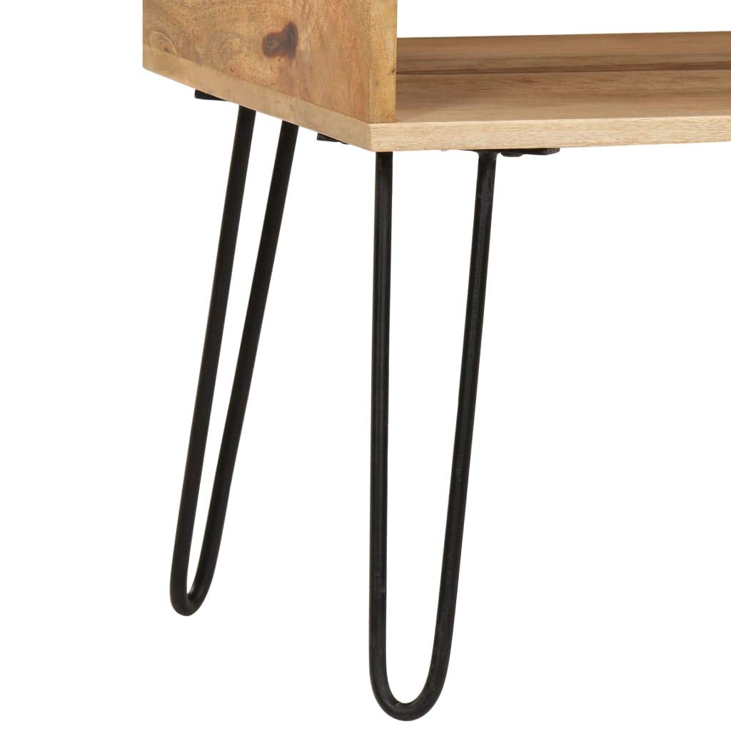 Solid Mango Wood Coffee Table 39.4x23.6x17.7 Inches - Modern Living Room Tea Table, Sofa Table & TV Stand with Fast Shipping | Perfect for Family Gatherings & Entertainment Areas