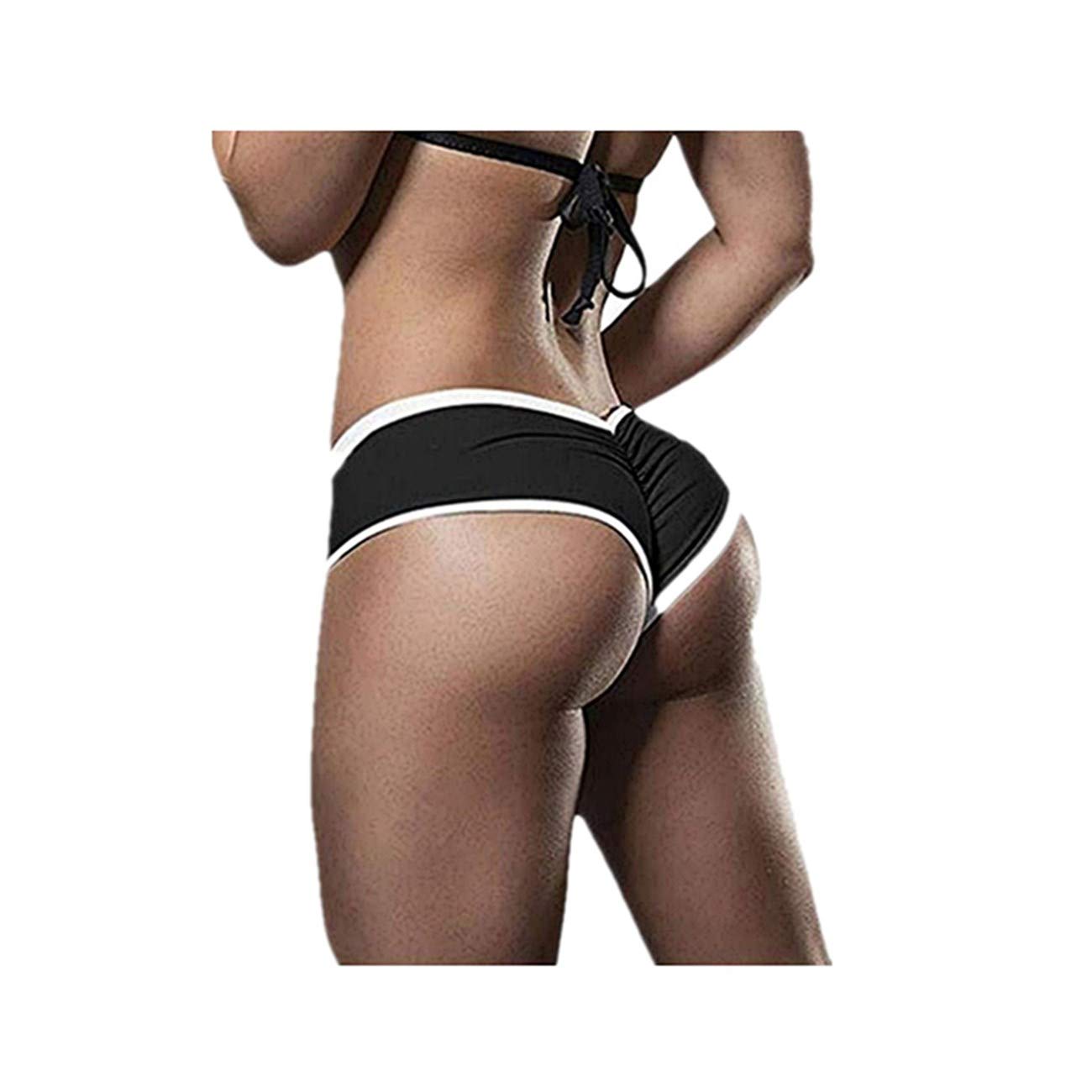 Fankle Women's Sexy High-Waisted Workout Leggings - Booty Lifting Yoga Shorts for Running & Fitness, Solid Color Gym Wear - Perfect for Yoga, Running, and Gym Training