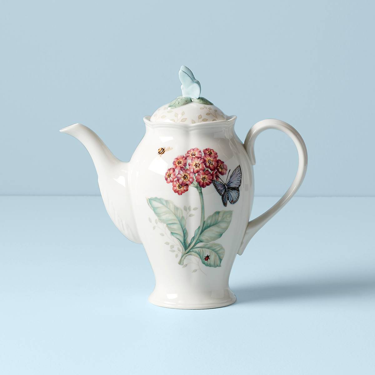 Butterfly Meadow Coffee Pot - Elegant Floral Design for Home, Kitchen & Office - Perfect for Serving Hot & Iced Coffee, Tea & Beverages