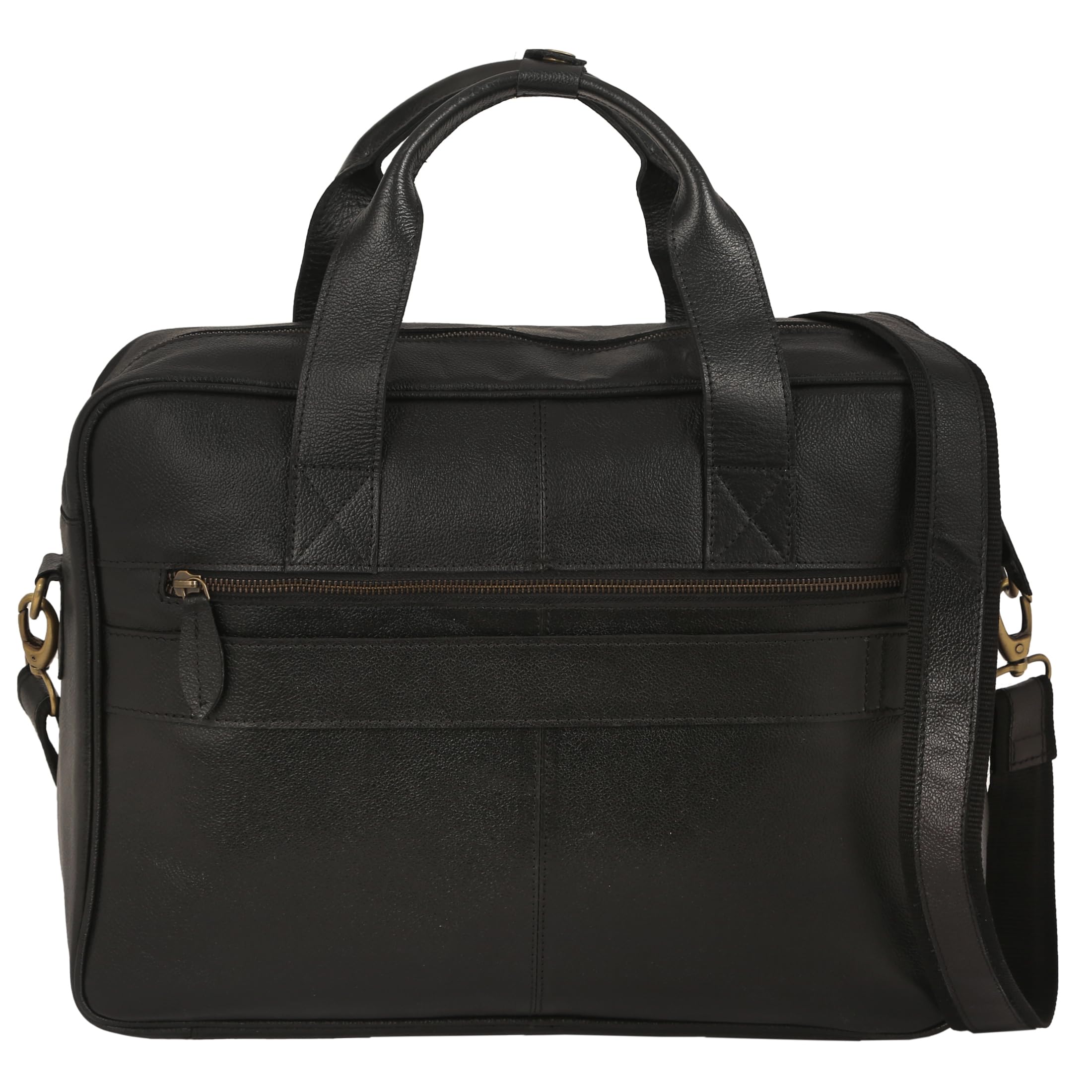 Custom Engraved Leather Briefcase for Men - Personalized Monogram Laptop Bag (18 Inch XL) - Perfect for Business Professionals, Groomsmen Gifts & Christmas Presents - Ideal for Office Commute, Business Travel & Corporate Events