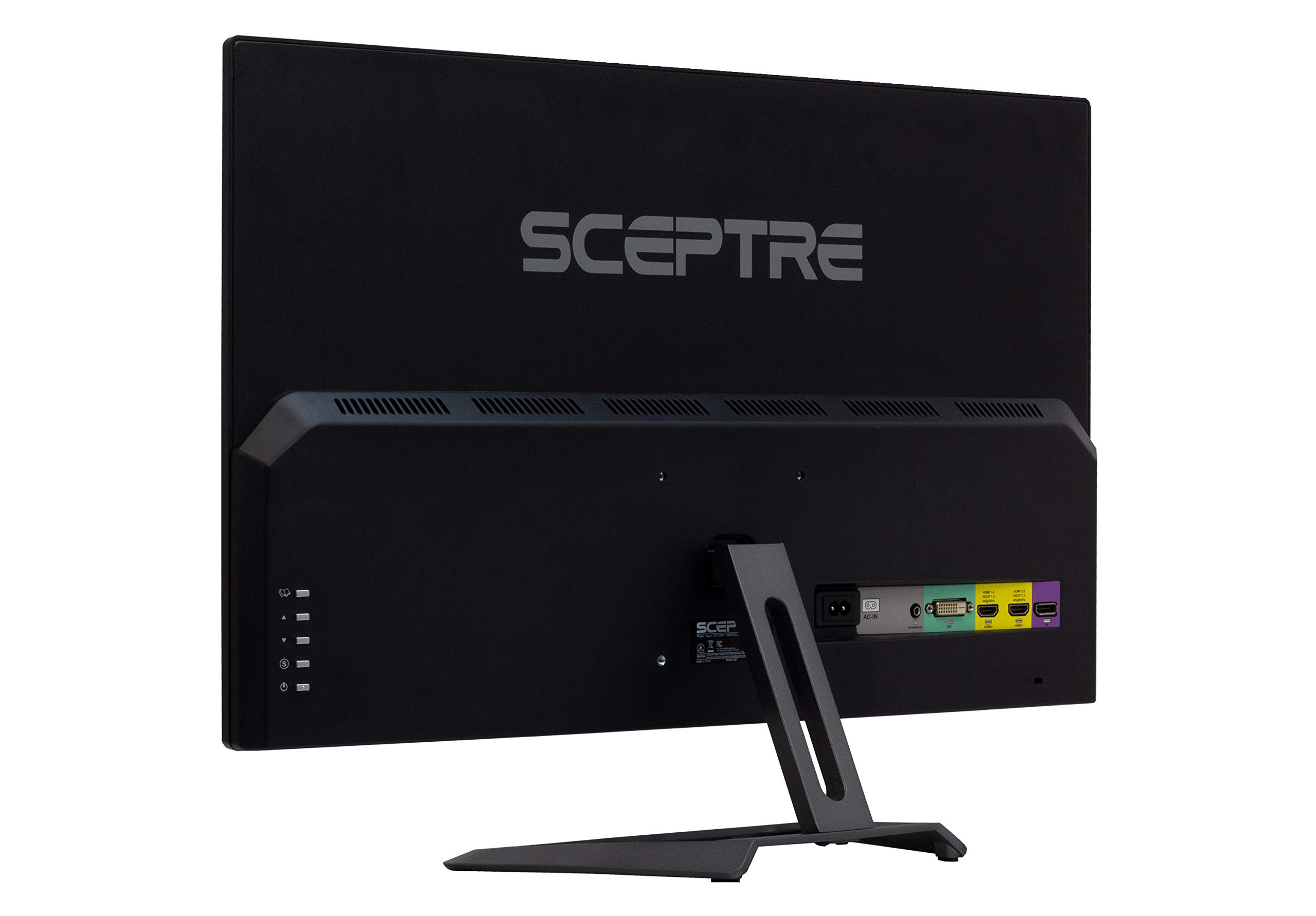 Sceptre 27-inch 4K UHD IPS LED Monitor - 75Hz Refresh Rate, DisplayPort, HDMI, DVI Ports, Built-in Speakers, Frameless Design, Black (U279W-4000R) - Perfect for Gaming, Office Work, and Home Entertainment