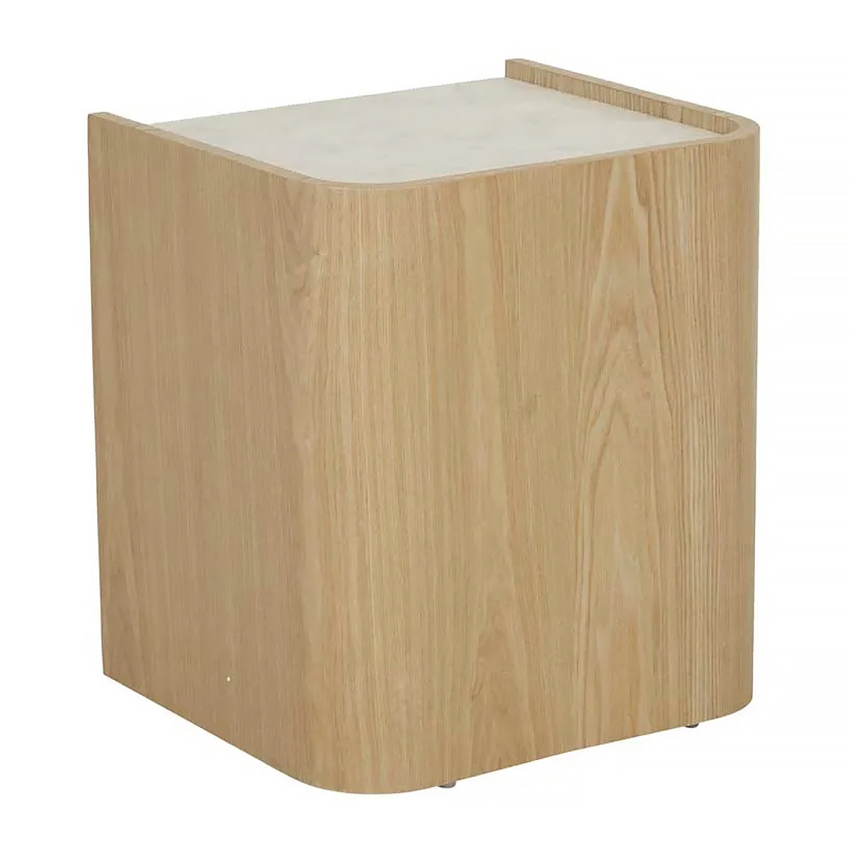 Globe West Elsie Bedside Table - Modern Nightstand with Storage Drawer for Bedroom, Living Room & Office - Stylish Wooden End Table with Shelf