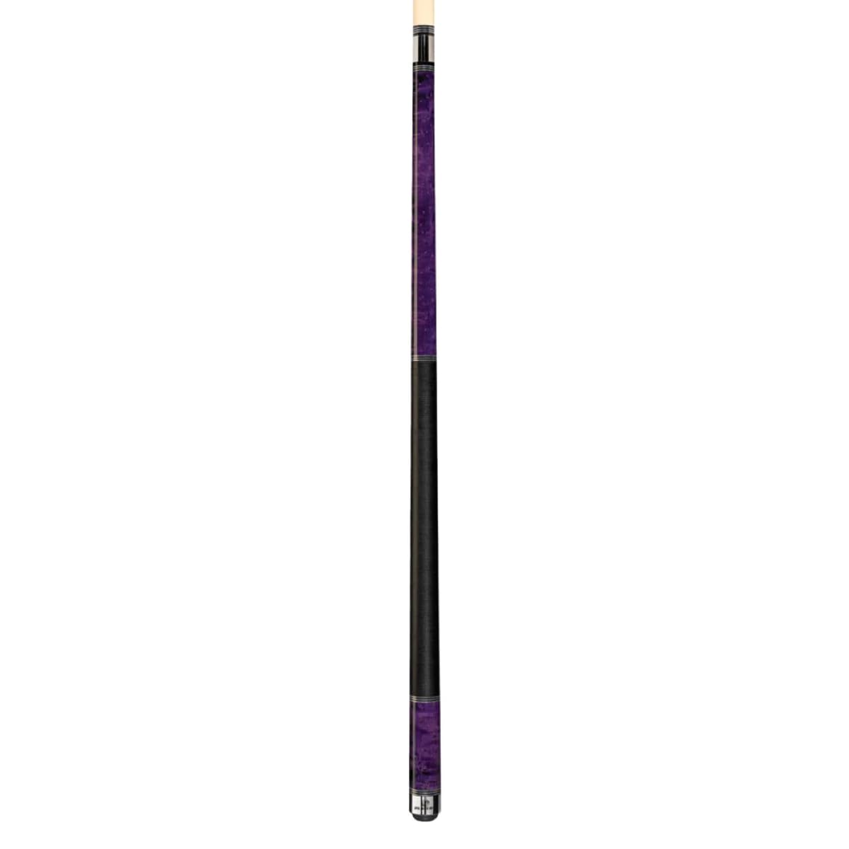 Professional Players Classic Birds-Eye Maple Pool Cue with Triple Silver Rings - Premium Billiard Accessory for Tournament & Home Game Room Use