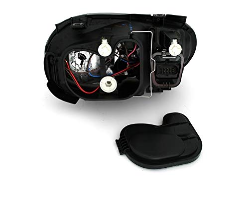 Volkswagen Golf 4 Headlight Assembly (1997-2003) - VP1649 TFL Projector Headlamps Pair, Black LHD - Compatible with Driver & Passenger Side - Perfect for Night Driving & Car Upgrades