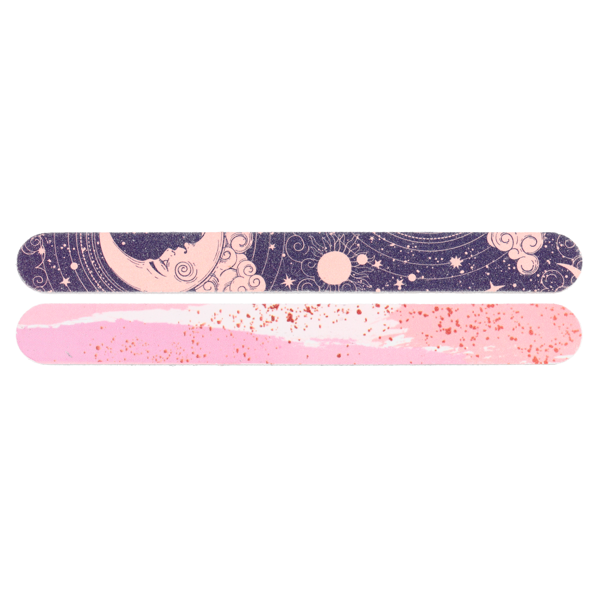 Professional Nail Files Set - Celestial Radiance Manicure Kit with 7 Grit Options for Natural & Acrylic Nails | Perfect for Home Salon, Travel & DIY Nail Care