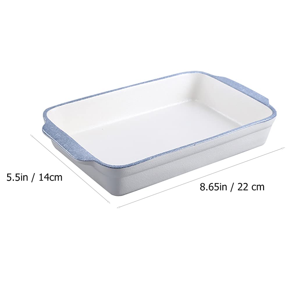 Cabilock 1-Piece Rectangular Ceramic Baking Dish - Non-Stick Porcelain Roaster for Lasagna, Casseroles & Loaf Bread | Oven & Microwave Safe Bakeware for Home Cooking, Banquets & Dinner Parties