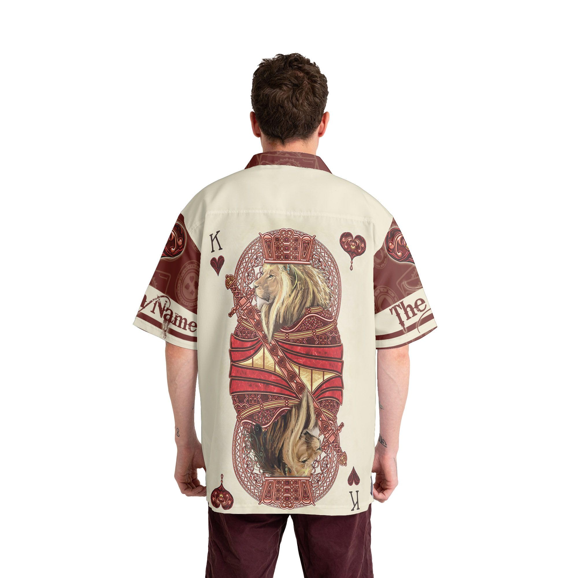 HYPERFAVOR Custom Casino Shirts for Men - Short Sleeve Poker Hawaiian Shirts - Perfect for Casino Nights, Poker Parties & Tropical Vacations