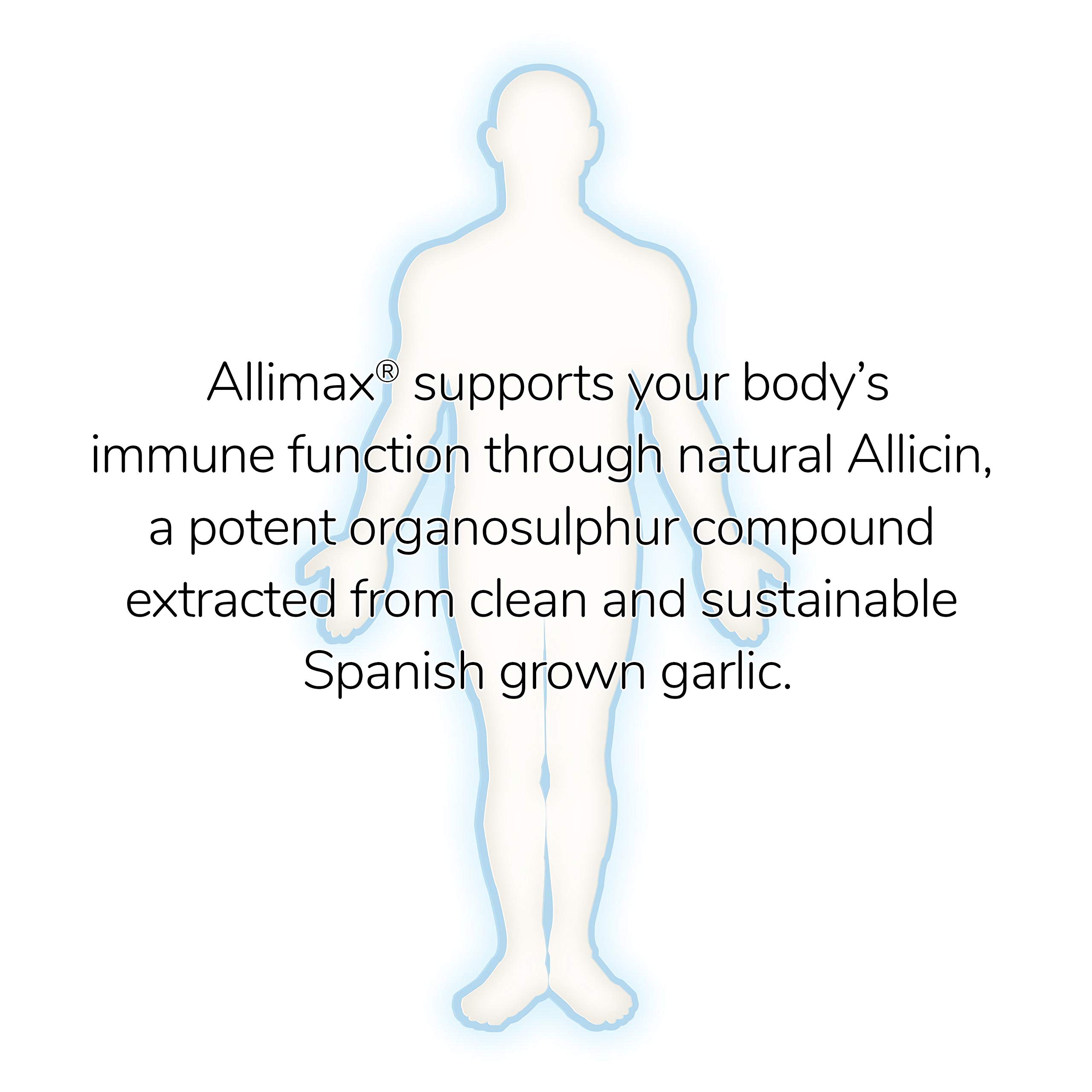 Allimax Pro 450mg 100 Vegicaps - Premium Allicin Garlic Supplement for Immune Support | Stabilized Allicin from Organic Spanish Garlic | Professional Strength Formula for Daily Wellness & Immune Boost
