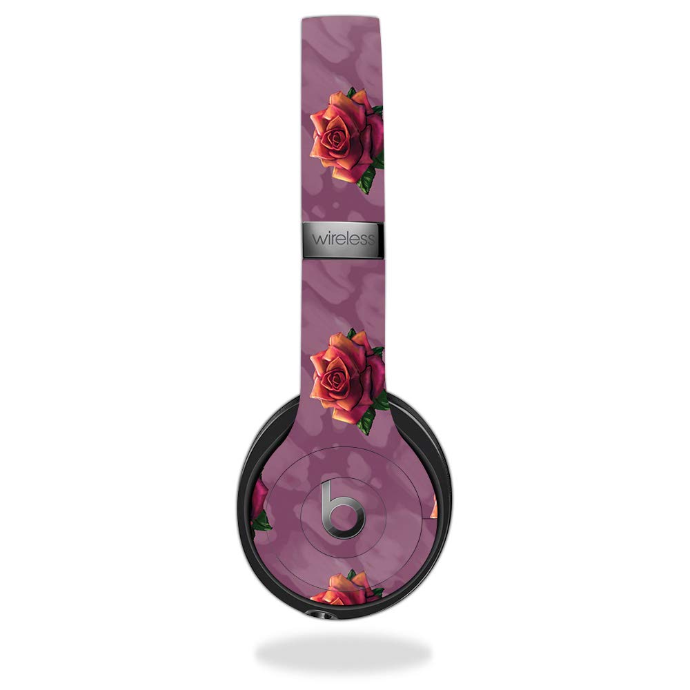 MightySkins Vinyl Decal Wrap Cover Compatible with Beats Solo 3 Wireless Headphones - Sunset Roses Design | Protective, Durable, Customizable Skin | Easy to Apply & Remove | Made in USA | Perfect for Gym, Travel & Daily Use