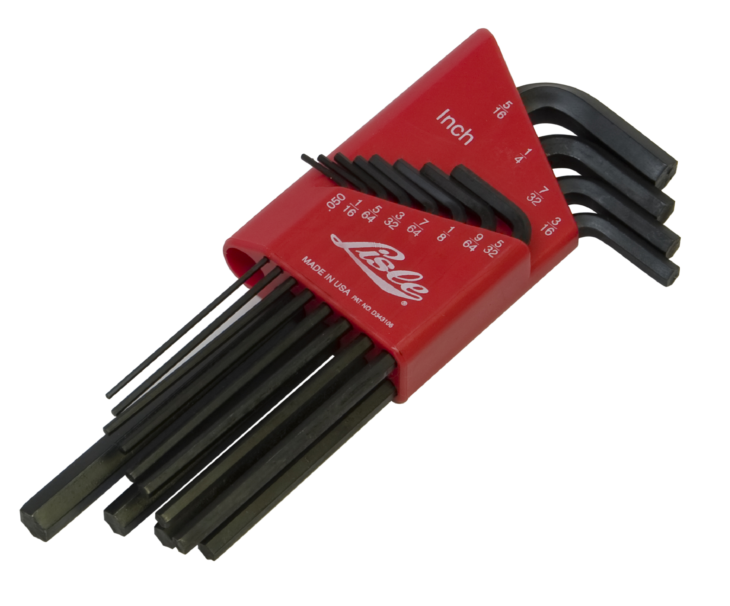 Lisle 42500 12-Piece SAE Long Arm Hex Key Set - Durable Metric Allen Wrench Set for Automotive, Bicycle & Furniture Assembly | Perfect for Mechanics & DIY Projects