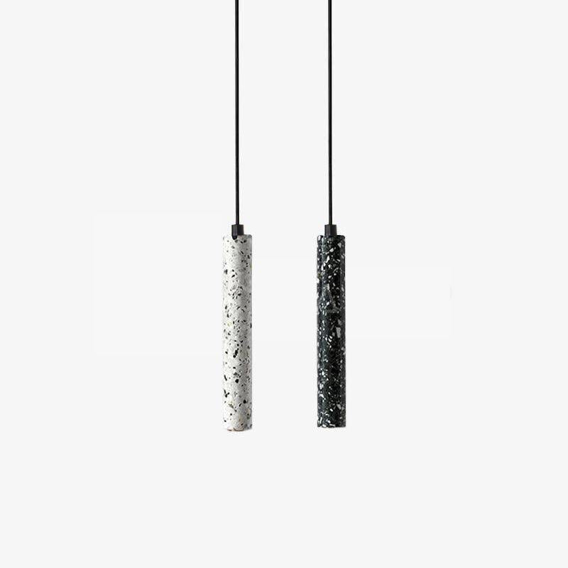 Modern Concrete Pendant Lights - Industrial Style Hanging Lighting Fixtures for Kitchen Island, Dining Room & Bedroom Decor