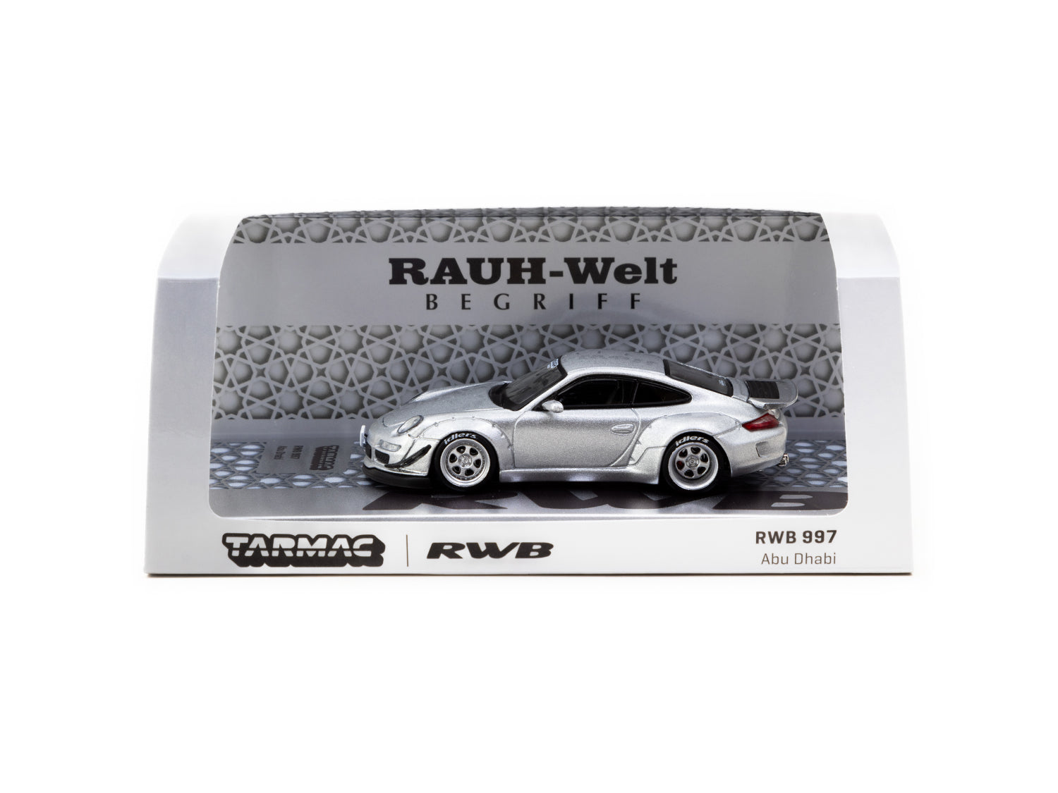 Tarmac Works 1/64 Scale RWB Porsche 997 Abu Dhabi Edition Diecast Model Car - Perfect for Collectors, Display & Racing Scenes