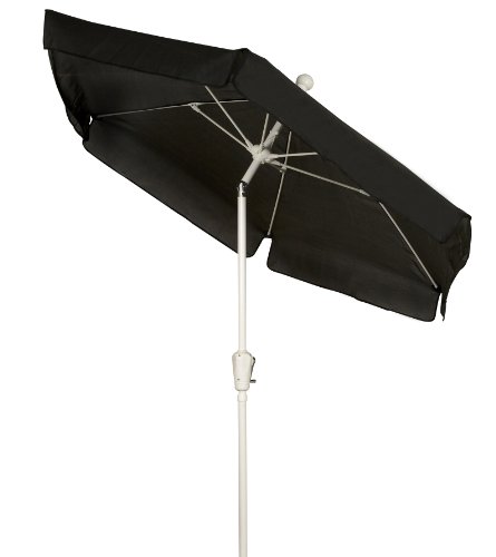 Black with White Pole