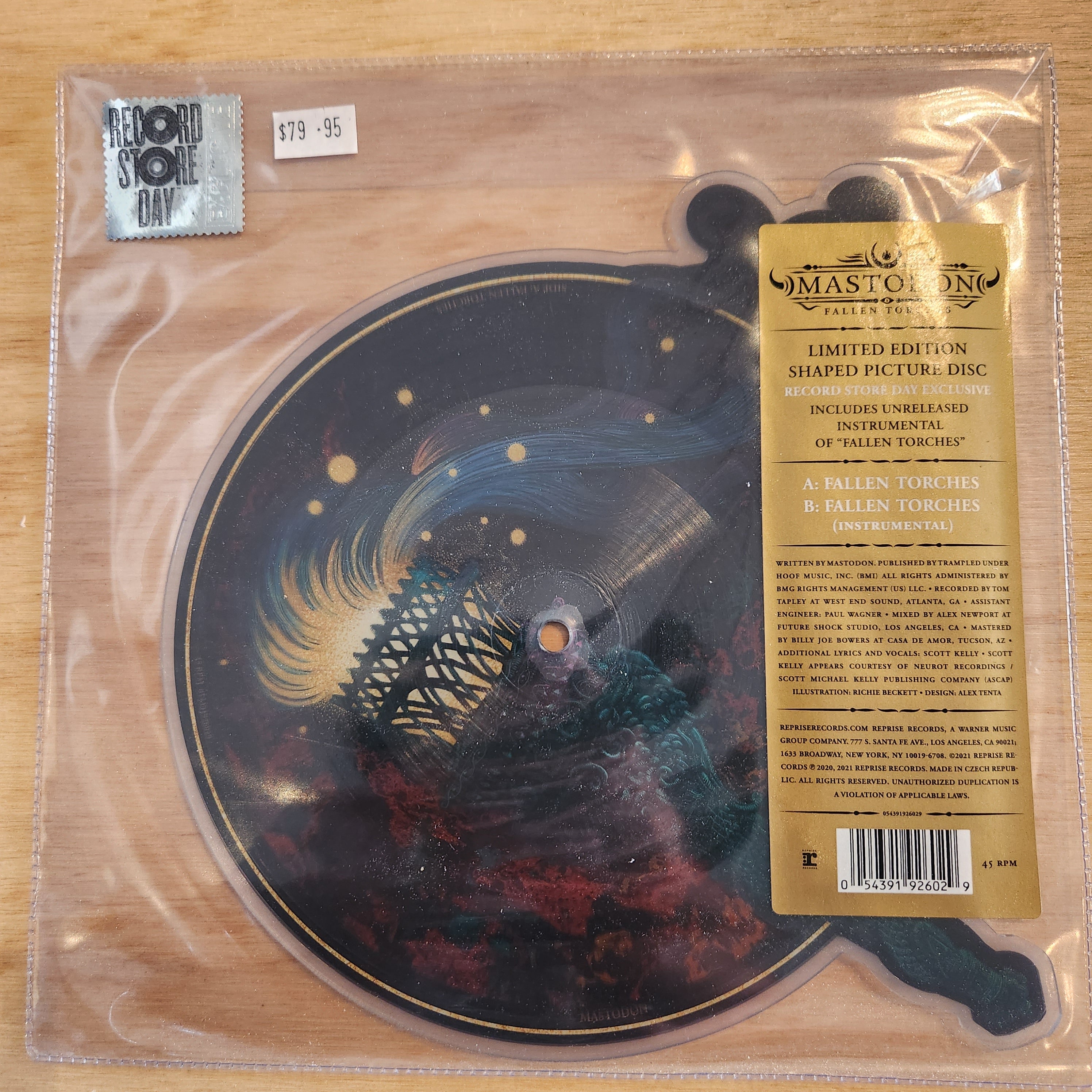 Mastodon Fallen Torches Limited Edition Picture Disc Vinyl LP - Collector's Item for Music Enthusiasts & Vinyl Lovers - Perfect for Home Listening, Gifts, and Music Collections