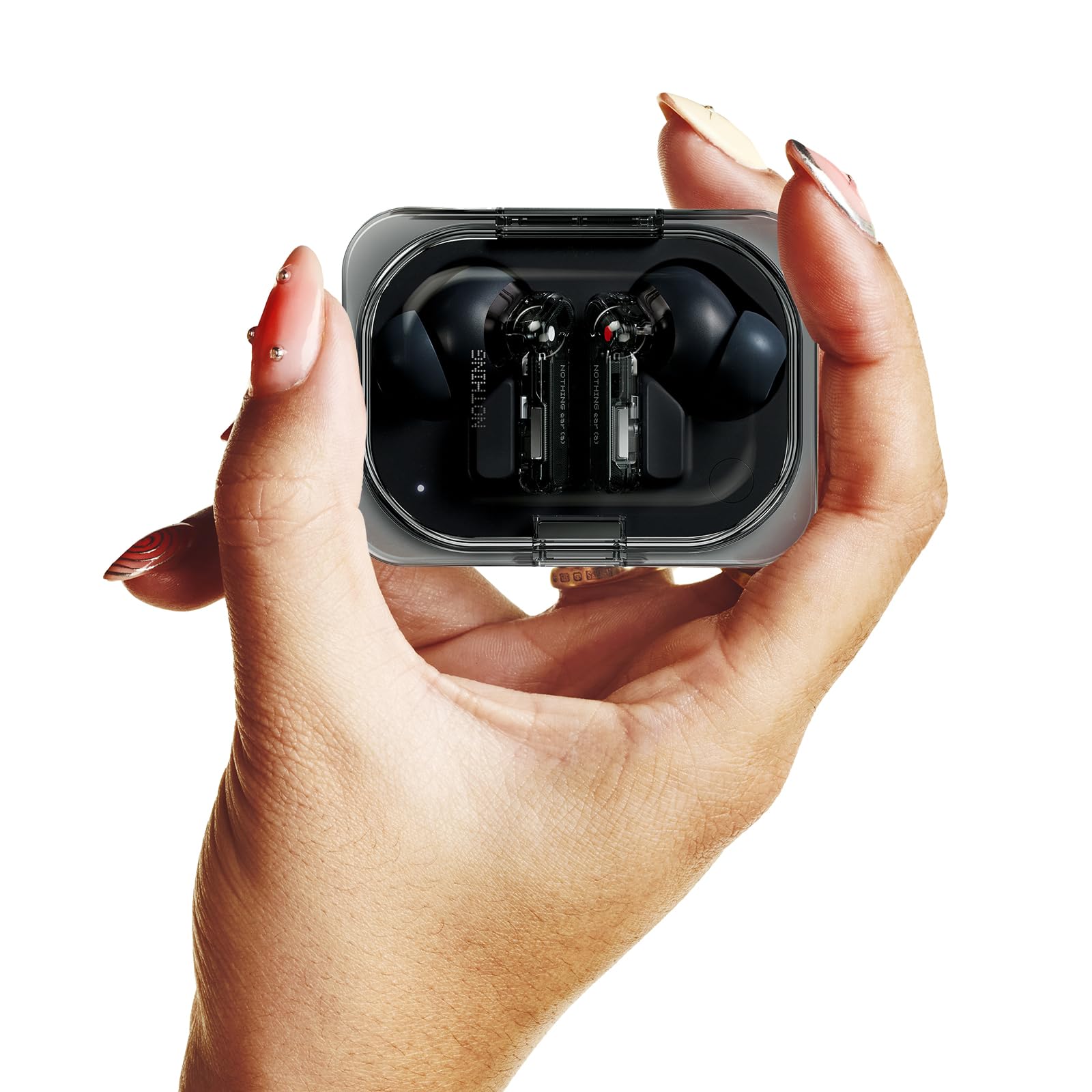 Nothing Ear (a) Wireless Bluetooth Earbuds with ChatGPT Integration - 45dB Hybrid ANC, Hi-Res Audio, 6 Mics, 42.5H Playtime - Perfect for Workouts, Commuting & Travel (Black)