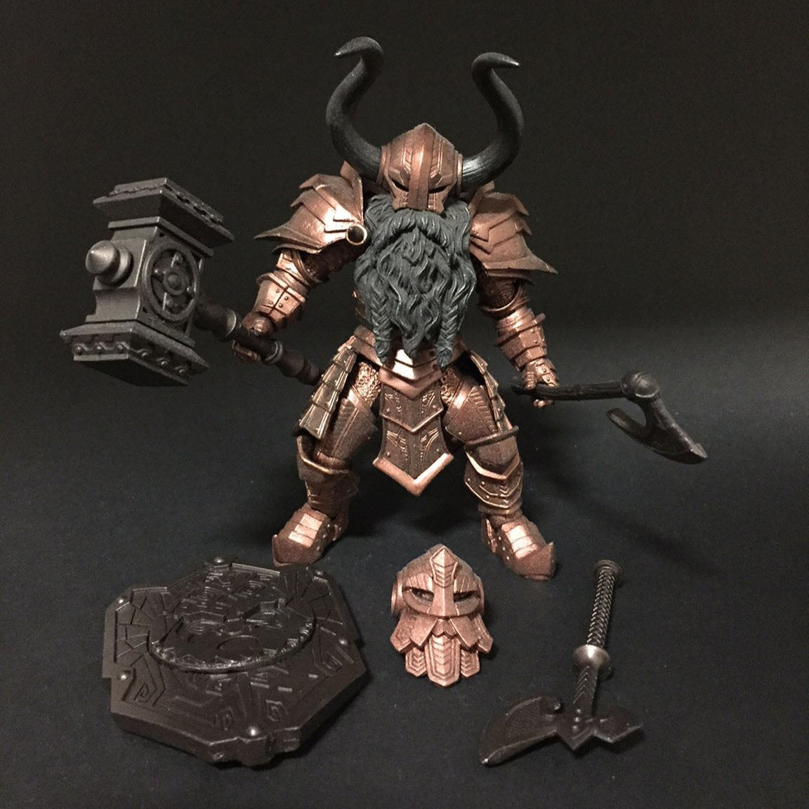 Mythic Legions: Advent of Decay Cavern Dwarf Legion Builder Action Figure - Collectible Fantasy Warrior for Display & Role-Playing Games