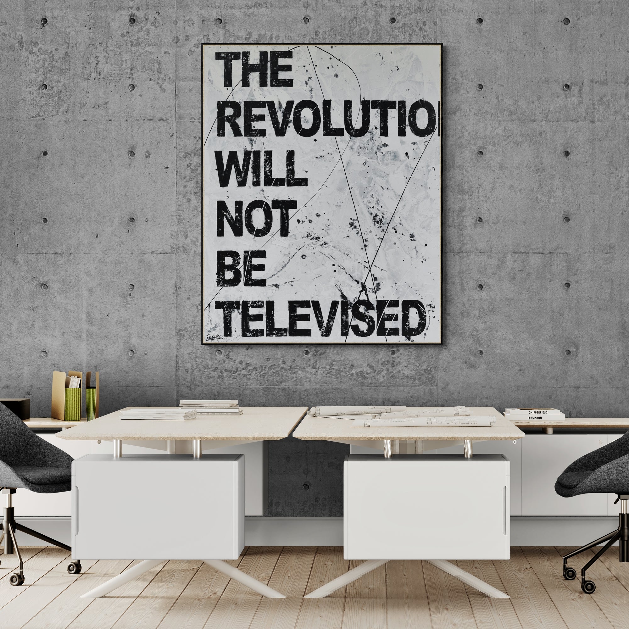 120cm x 150cm Modern Textured Urban Pop Art Canvas Painting - Bold Wall Decor for Living Room, Bedroom & Office