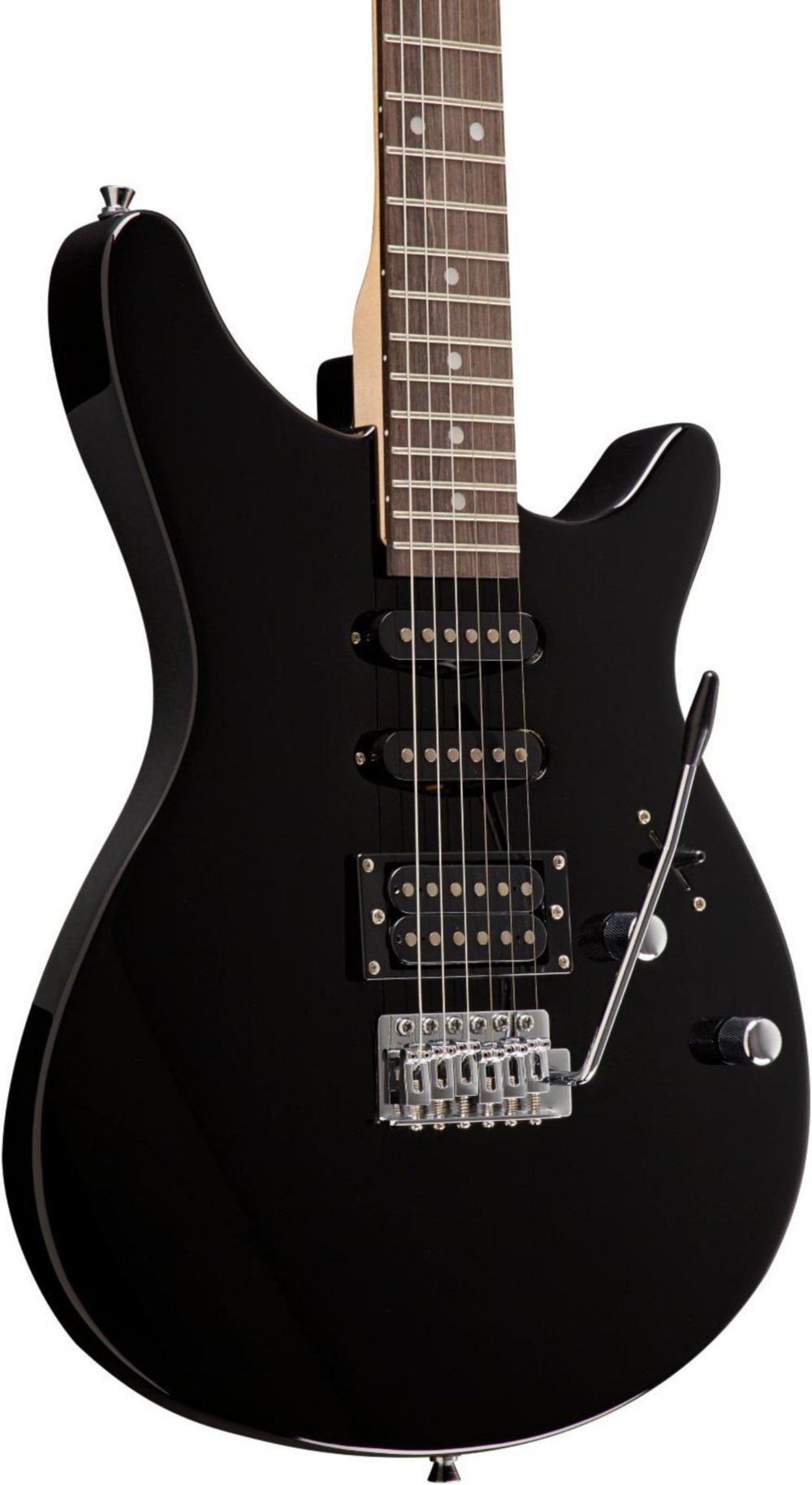 Rogue Rocketeer Electric Guitar Pack - Black | Complete Starter Kit with Amp, Strap, Picks & Cable | Perfect for Beginners, Practice & Live Performances