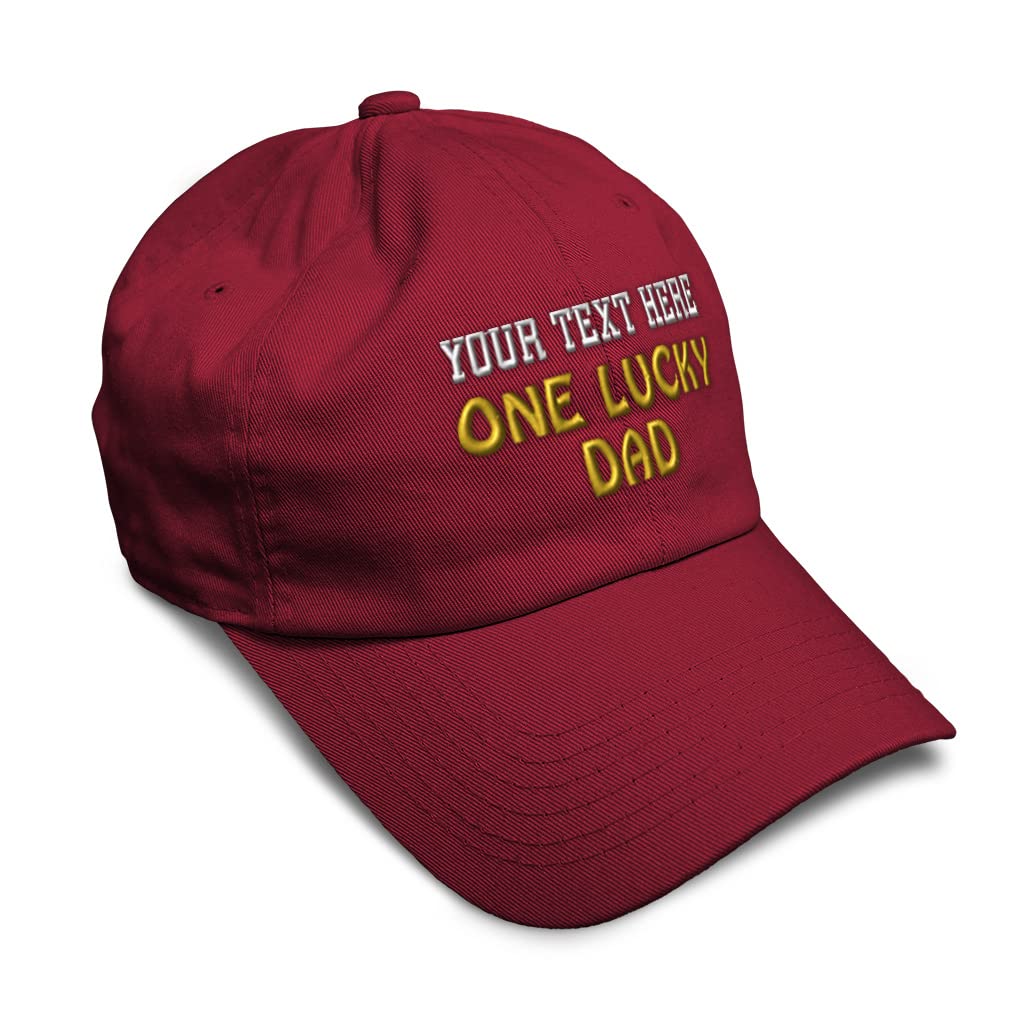 Lucky Dad Baseball Cap - Blessed Family Embroidered Dad Hat for Men & Women - Perfect for Father's Day, Sports, and Outdoor Activities